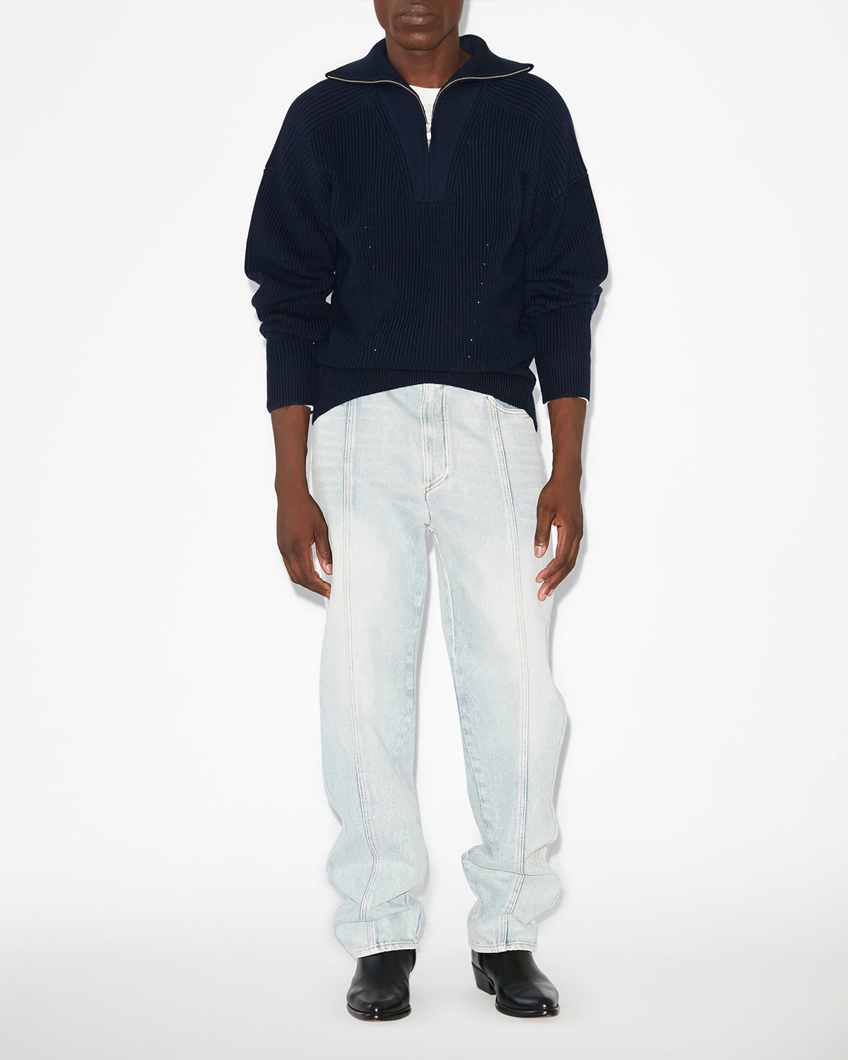 Isabel Marant Mailles Benny pull nuit laine mérinos