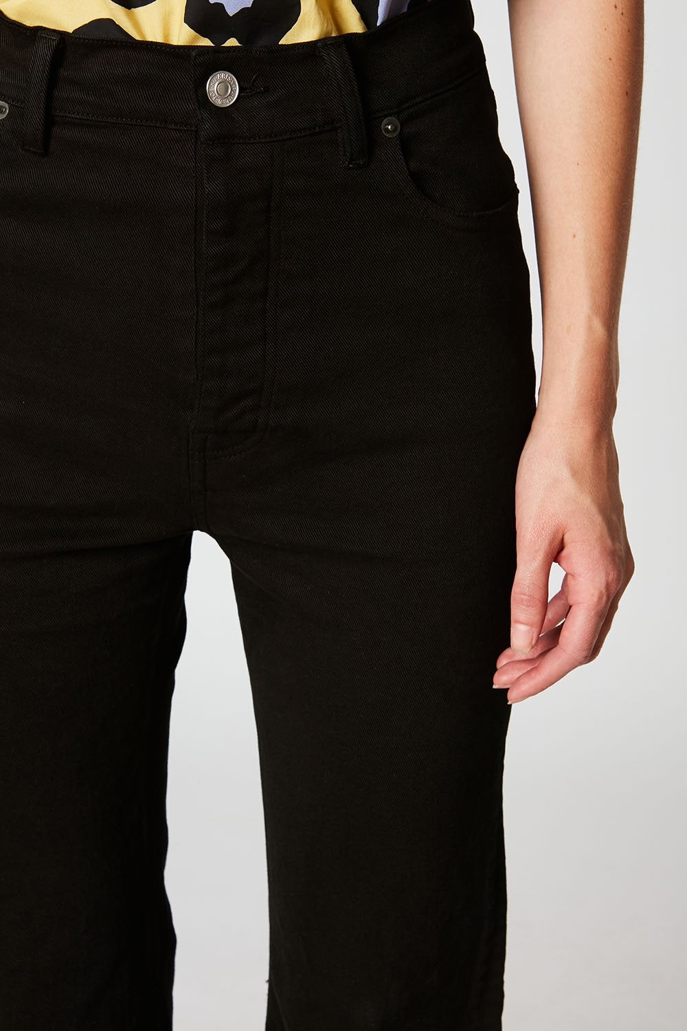 Paul & Joe Phoenix jean droit taille haute noir coton