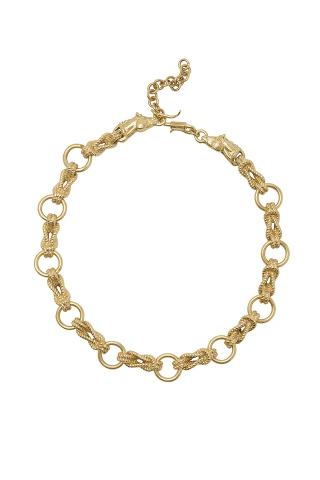 Alemäis Django collier chaîne OS laiton doré cheval