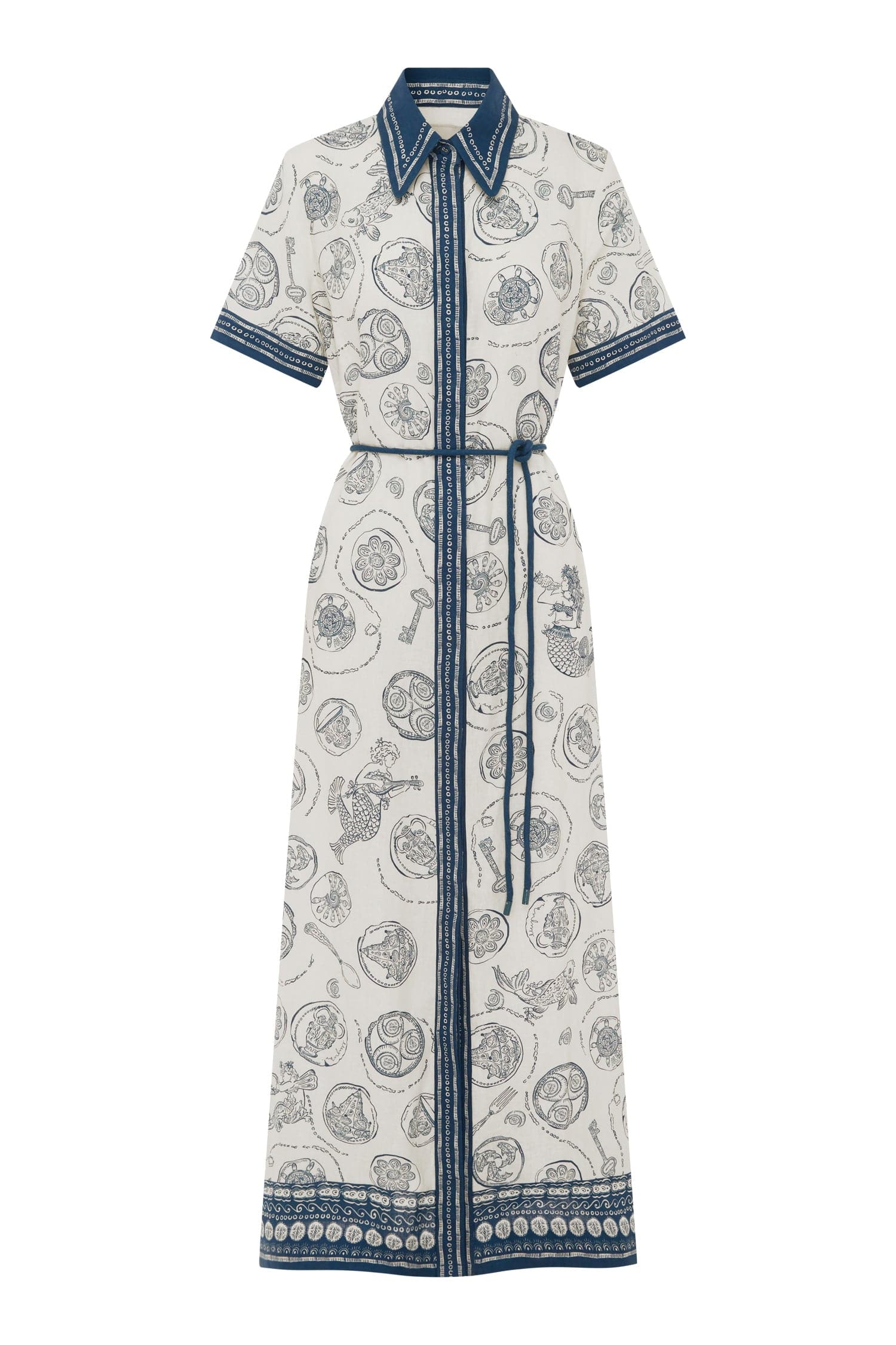 Alemäis Lucky robe chemise lin midi