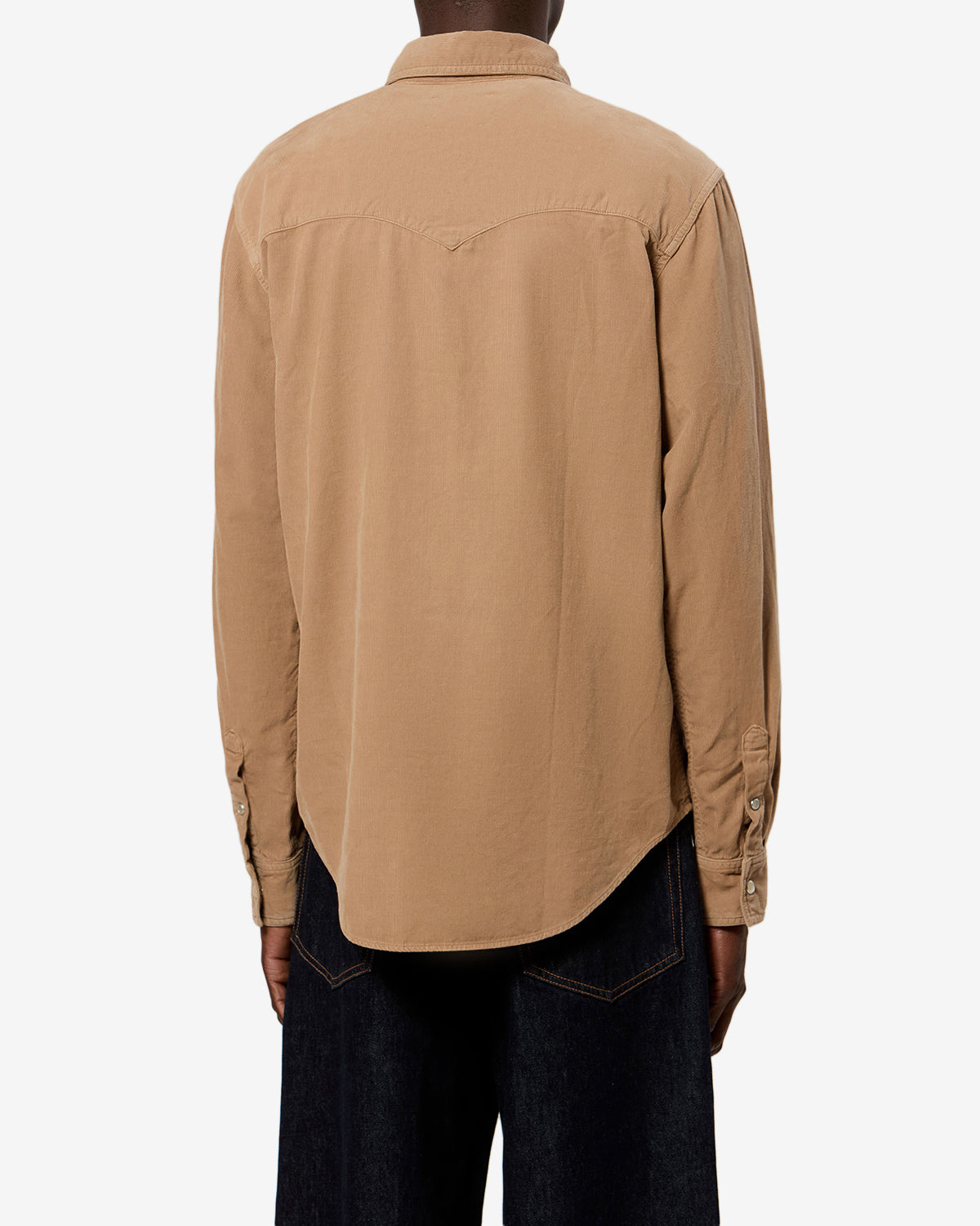 Isabel Marant Vasco CH0214HA chemise velours camel western