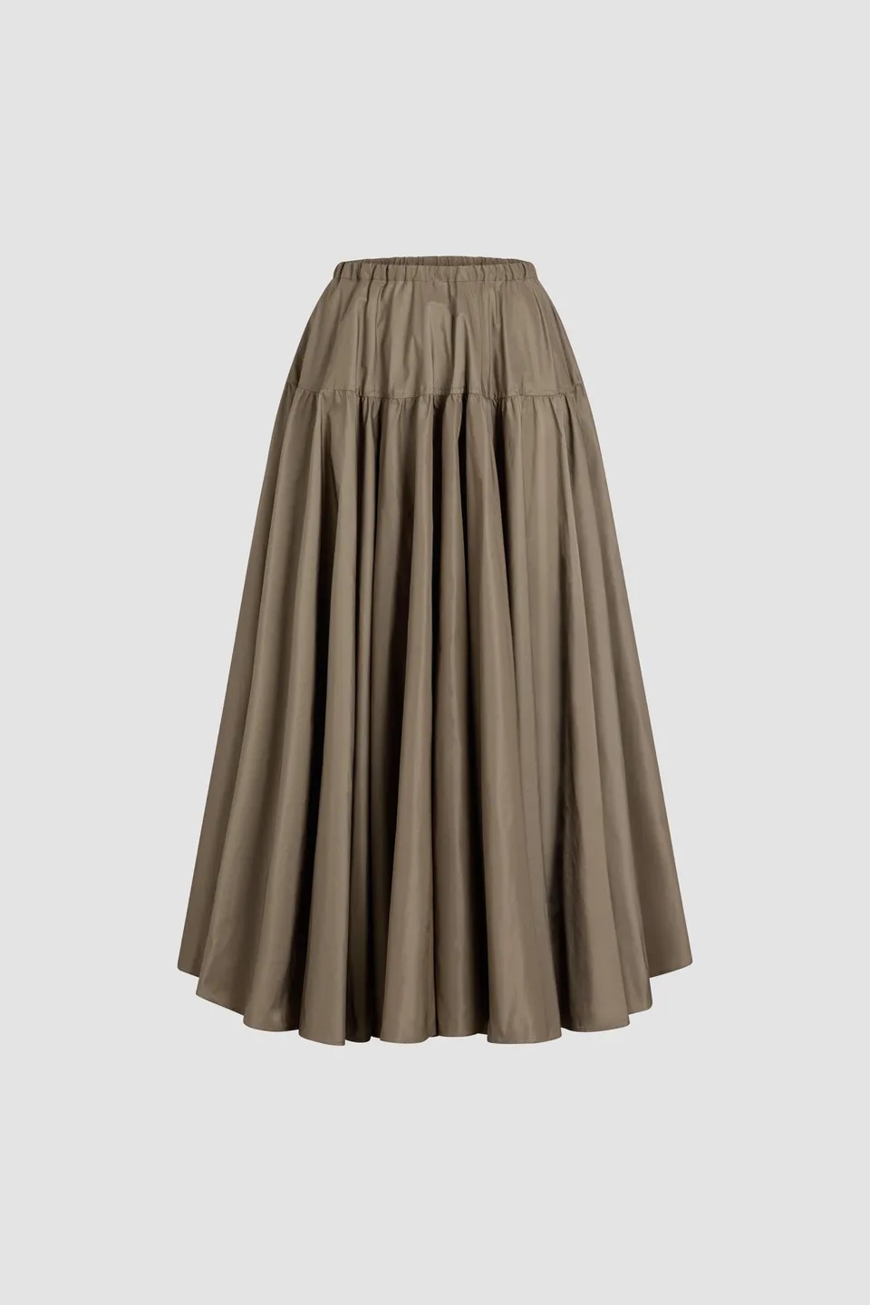 Patou SK080 jupe longue volume mocha faille