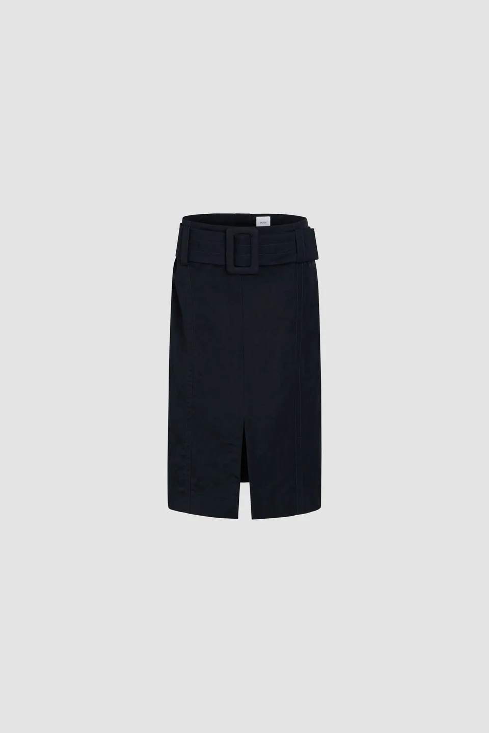 Patou SK077 jupe midi nylon recyclé bleu marine