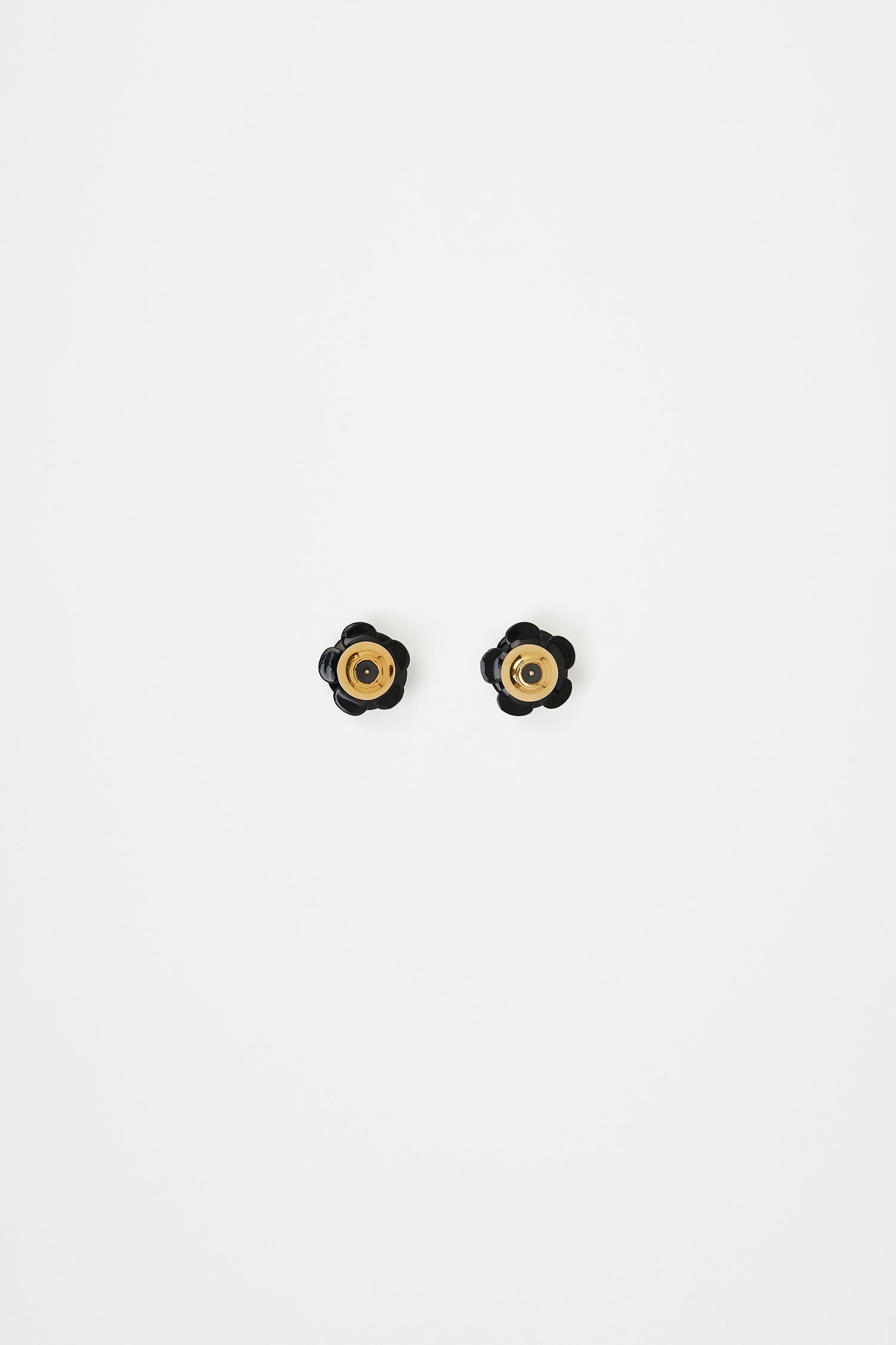 Patou Jewellery Flower stud earrings boucles d'oreilles noir TU