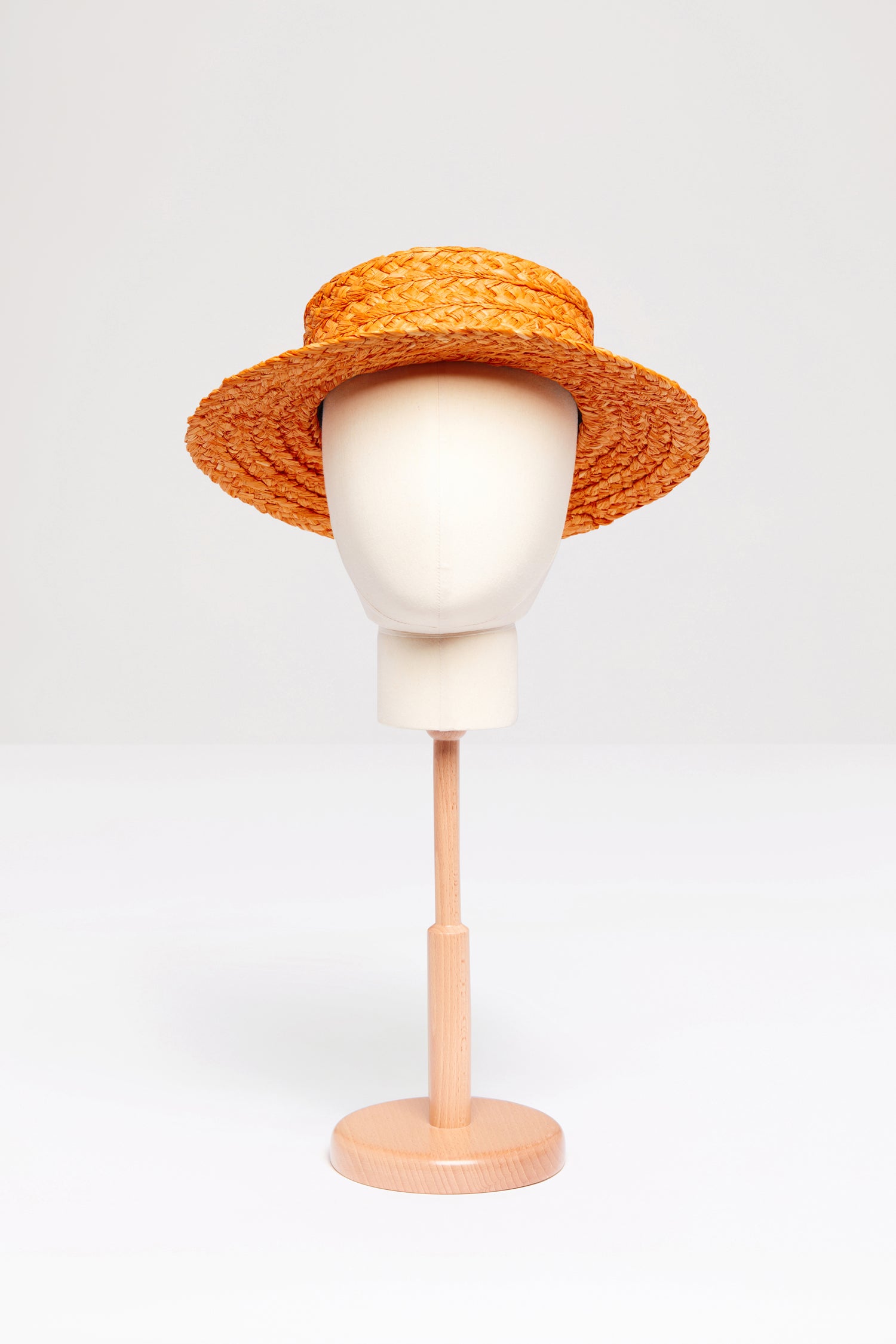 Patou P23AC042 canotier raphia Marigold orange