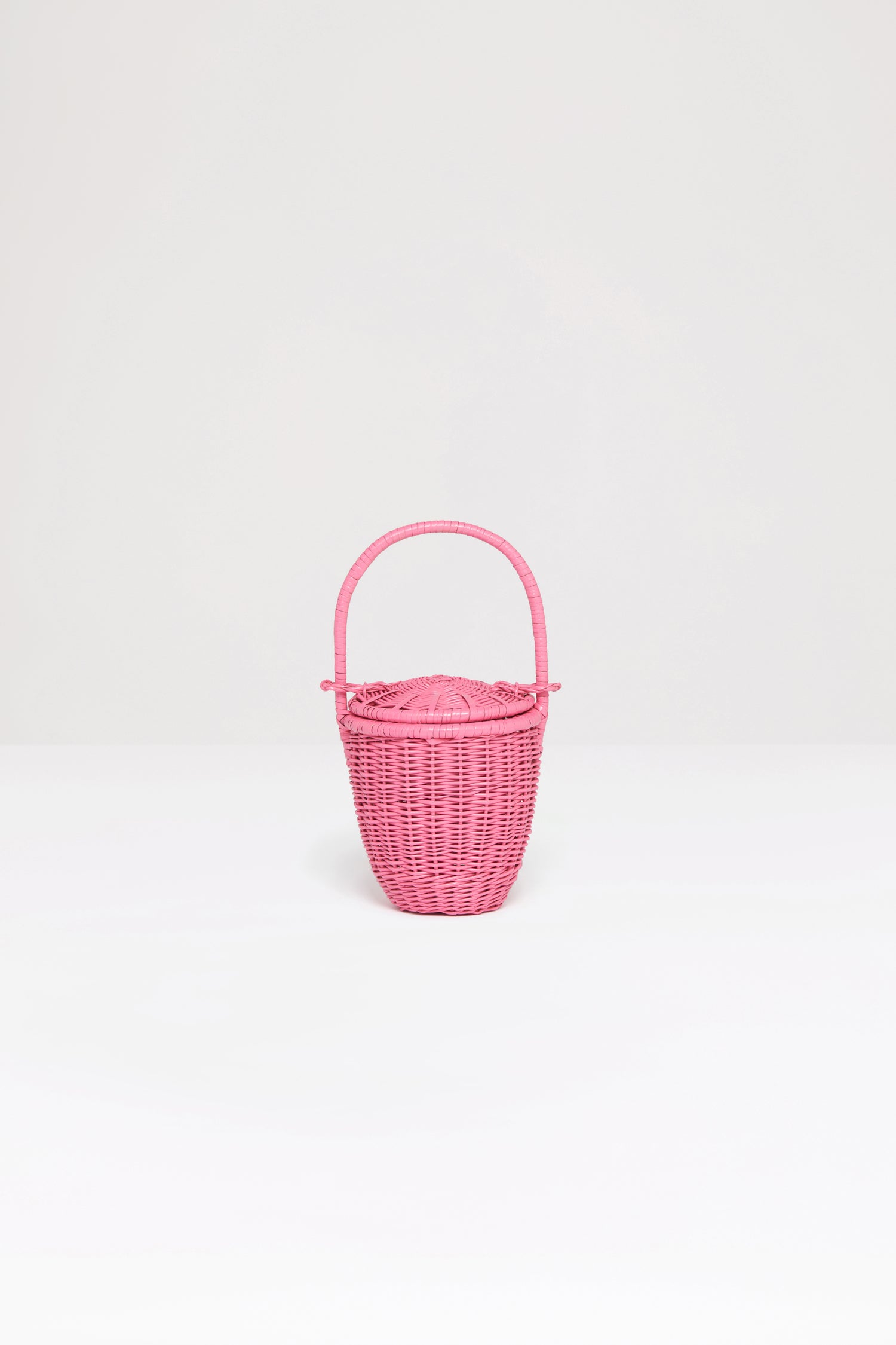 Patou AC003 sac seau osier rose Darling Pink