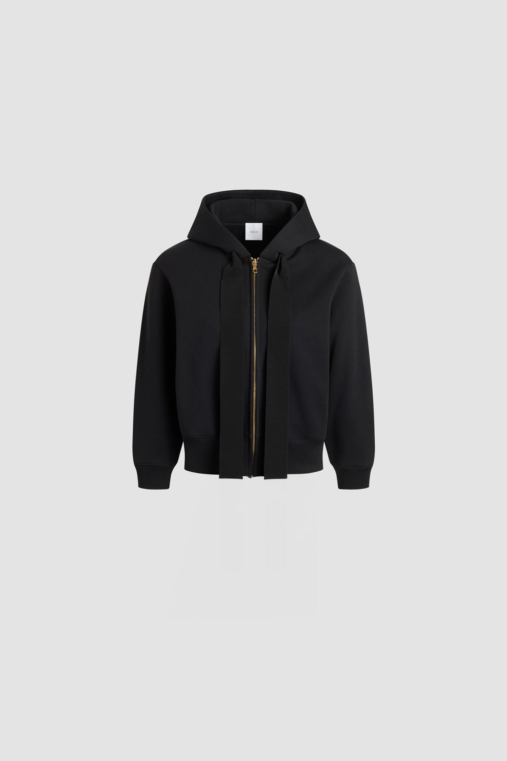Patou JE196 sweat zippé coton bio noir