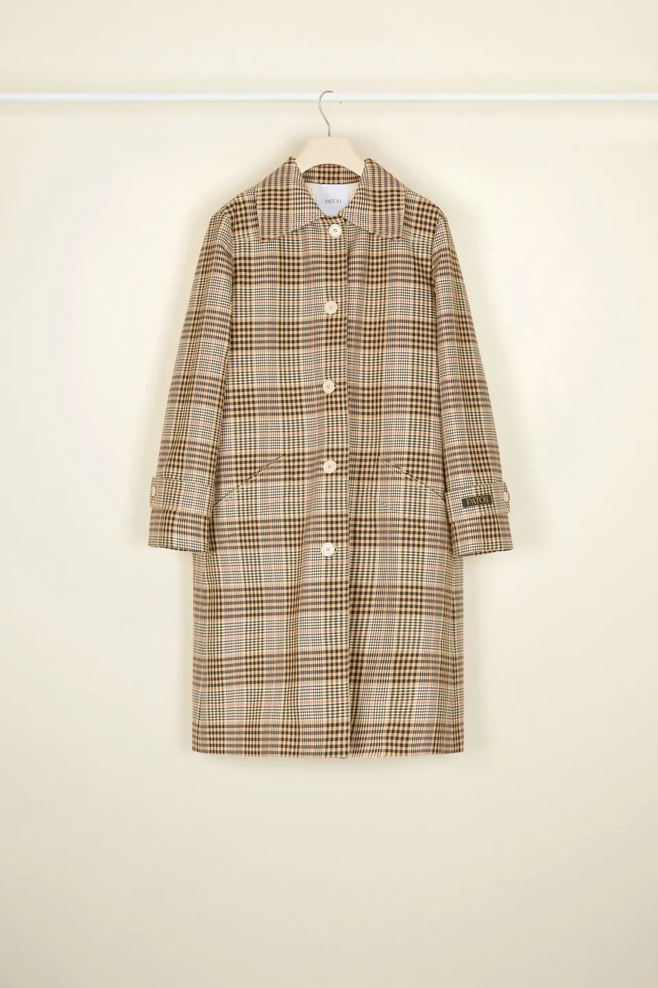 Patou CO004 manteau tartan coton doublé