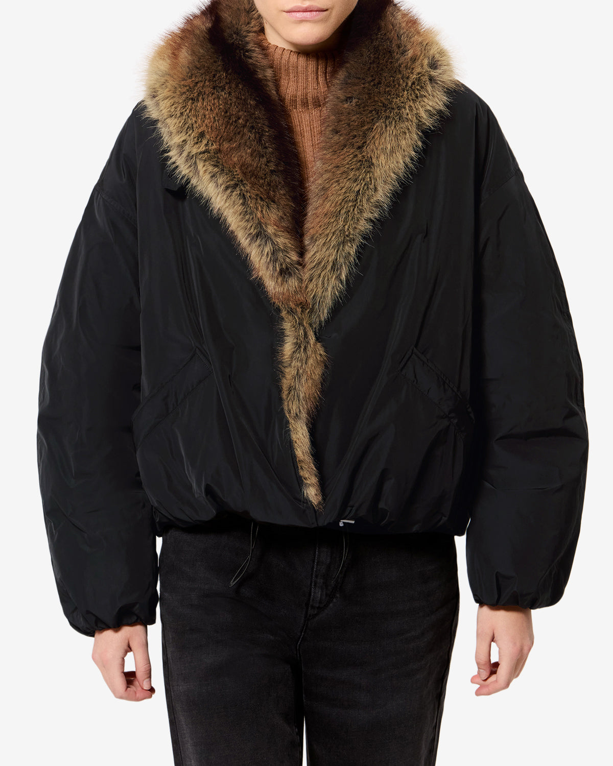 Isabel Marant Charone VE0606FA veste noire parka réversible