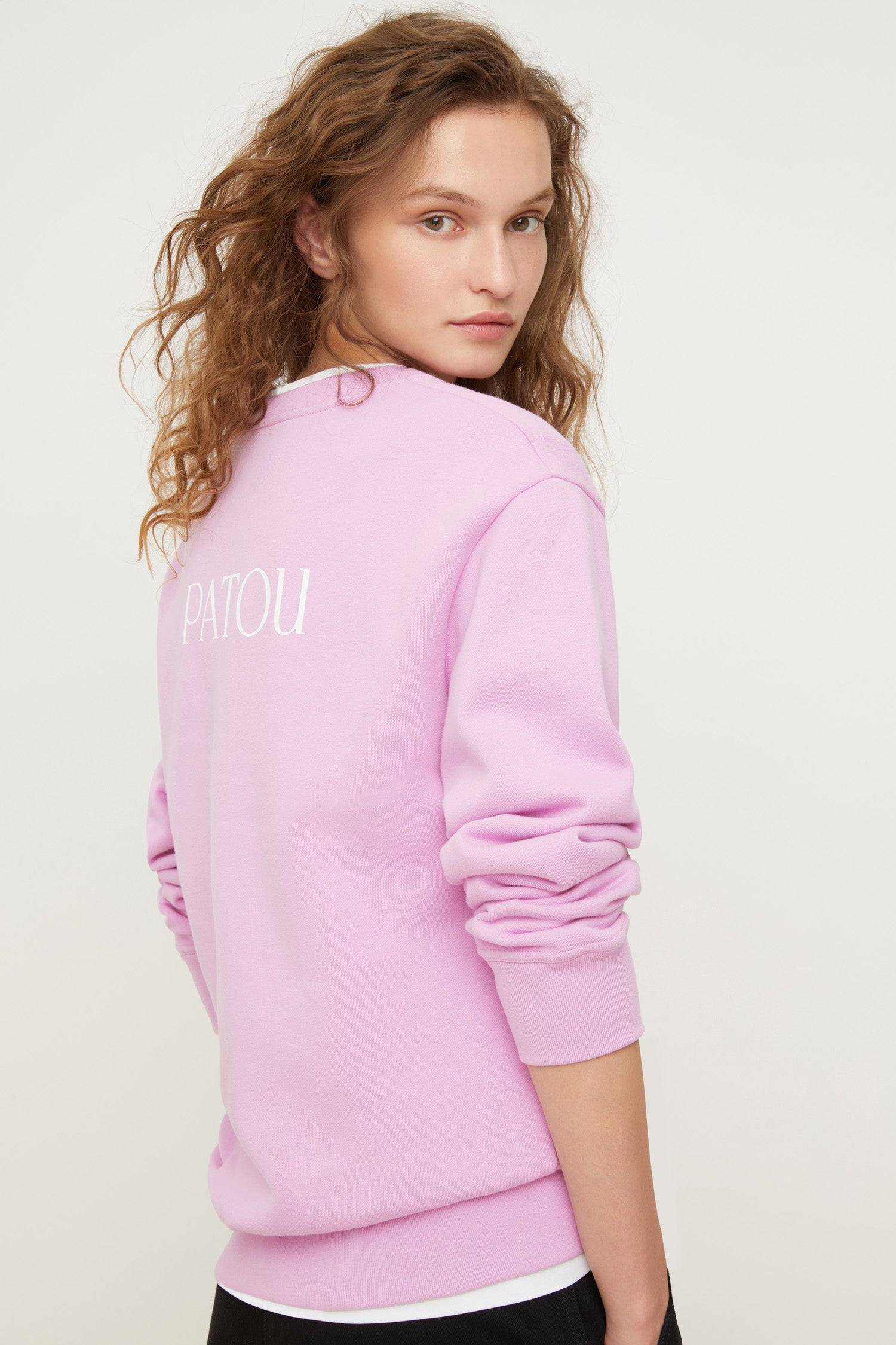Patou JE018 sweat coton bio lilas oversize XS-XL
