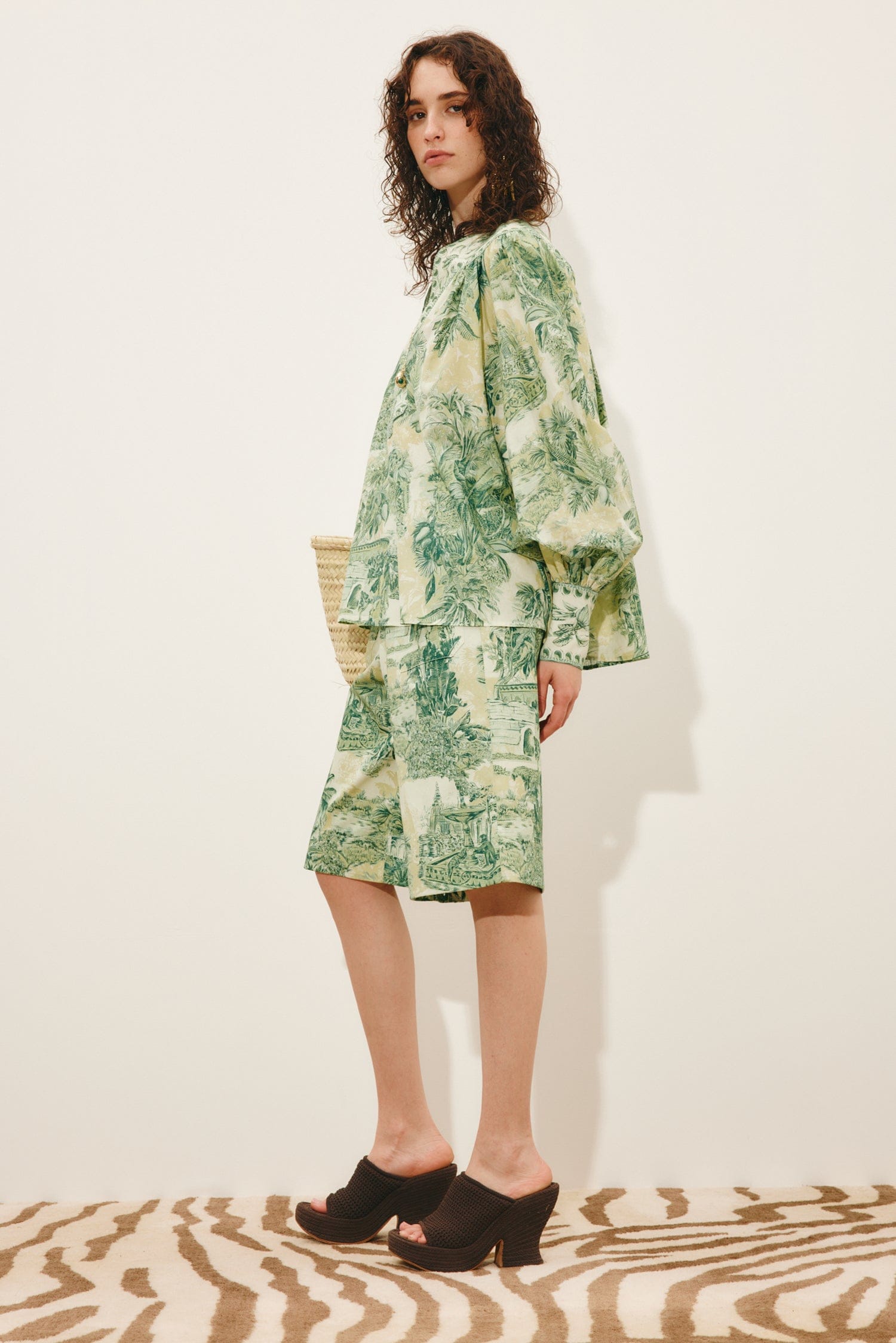 Alemais Sara blouse chemisier coton soie imprimé botanique