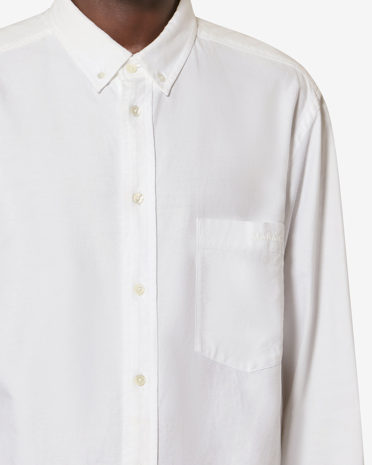 Isabel Marant Jasolo chemise coton blanc oxford droite
