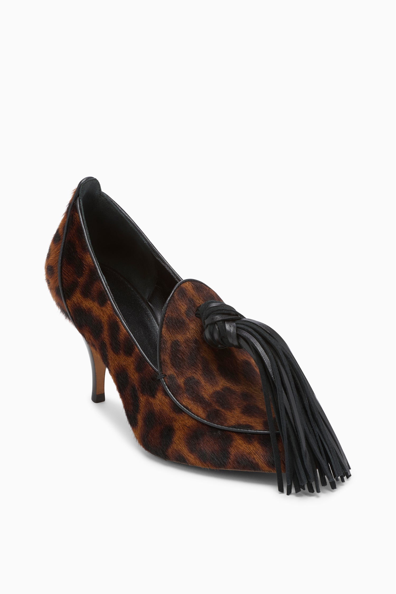 Ulla Johnson Agata escarpins léopard cuir talon 75mm