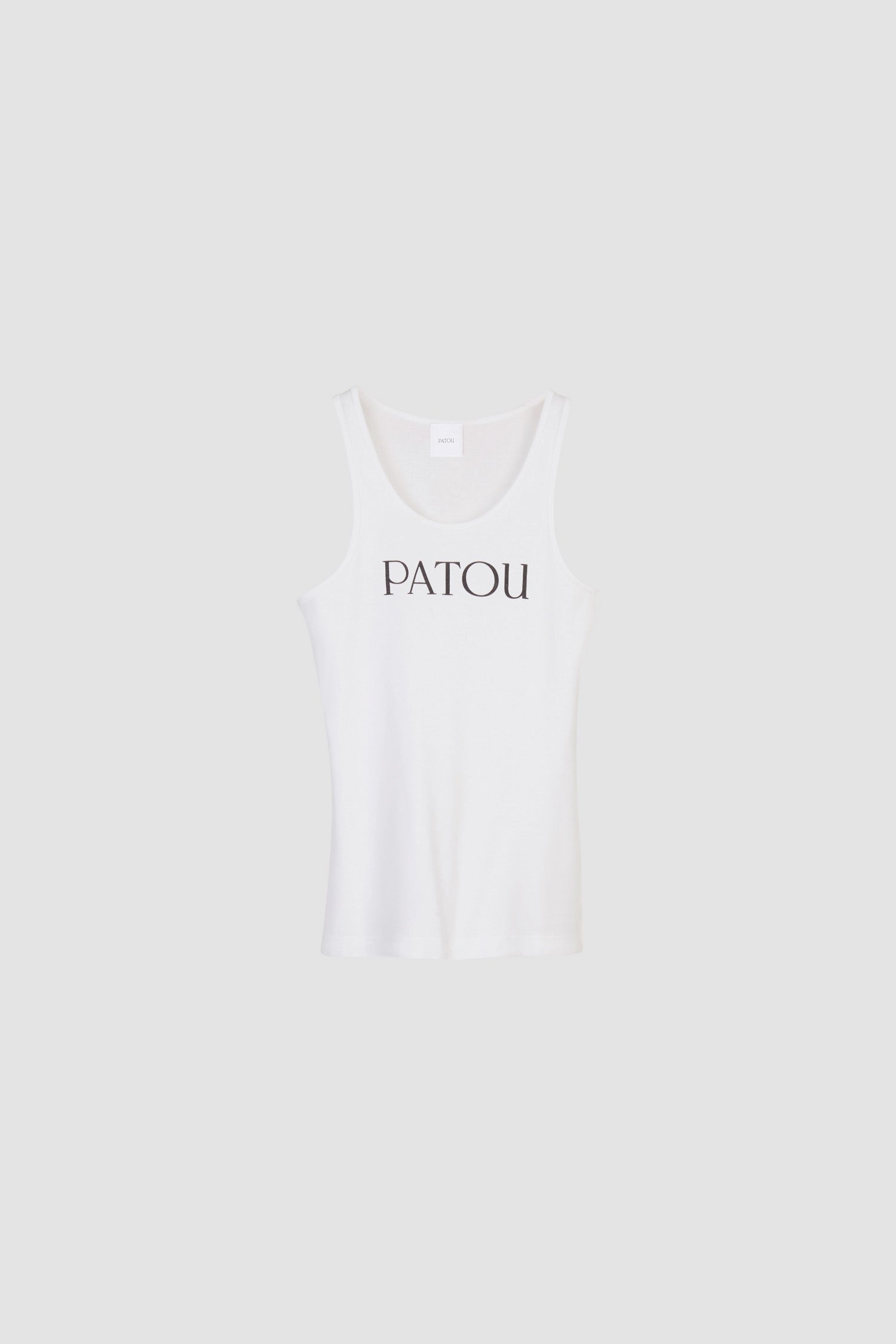 Patou JE015 débardeur coton bio Blanc logo