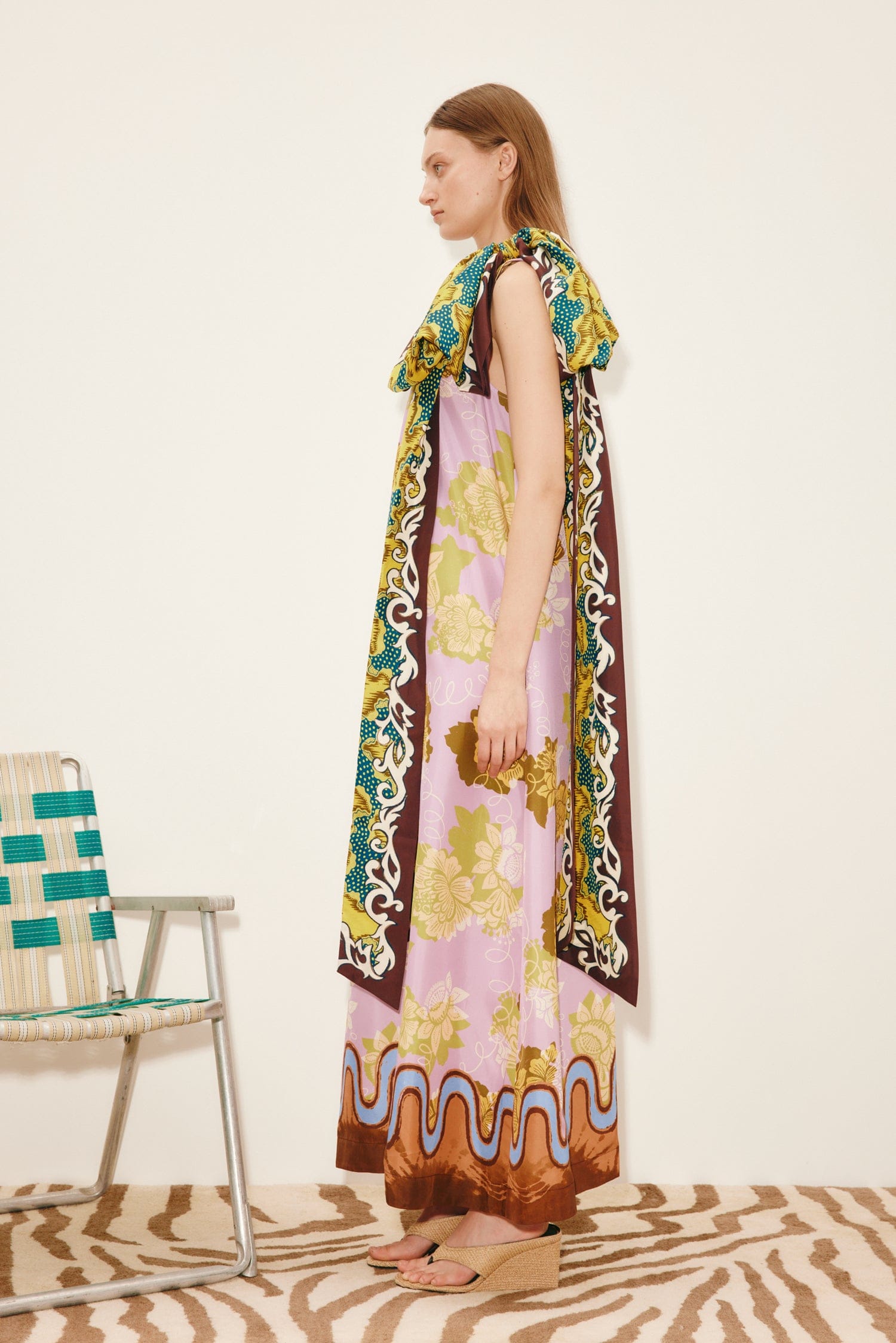 Alemäis Arnie Silk Midi Dress robe soie taille 8