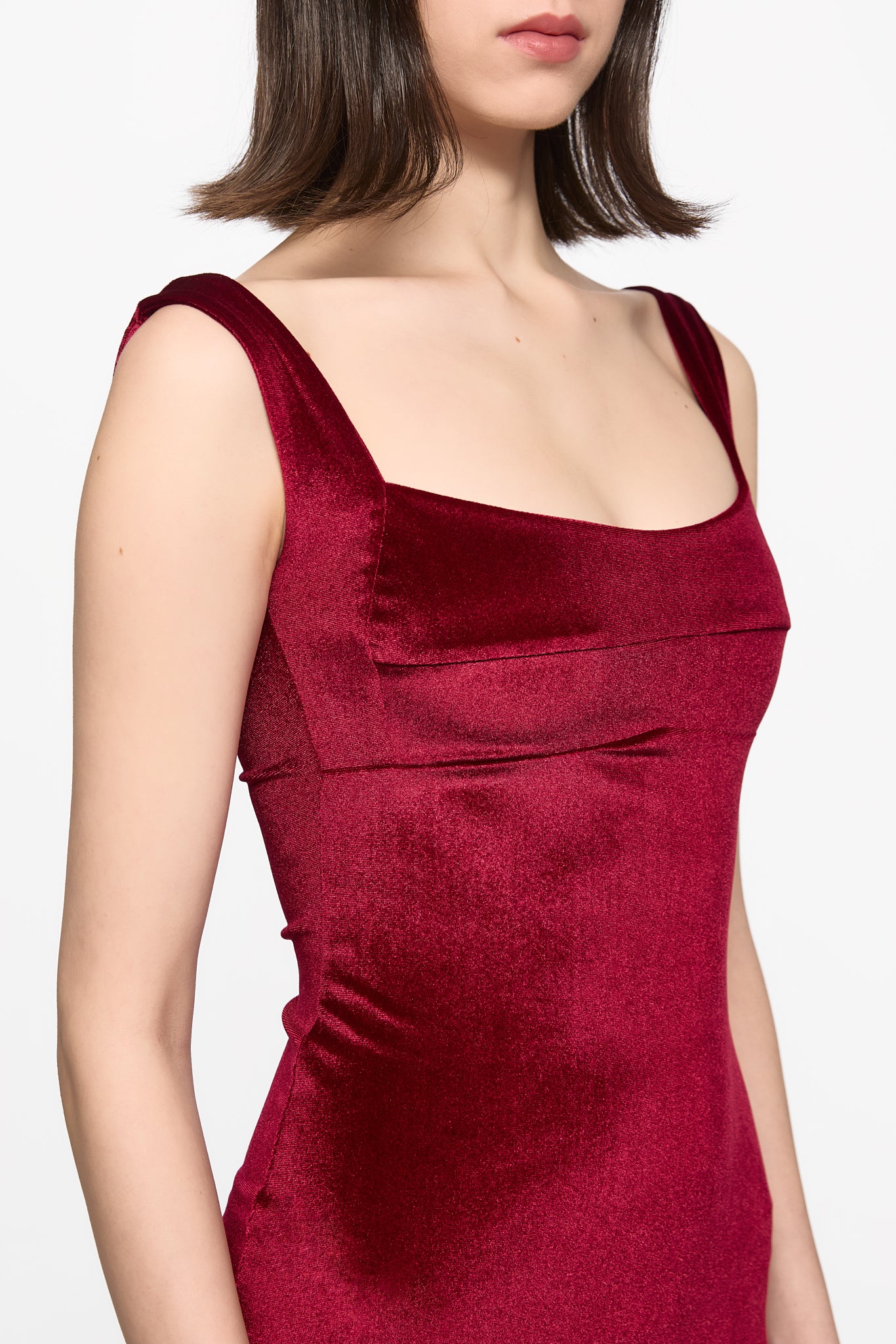 ATU Body Couture robe velours bordeaux sirène taille S