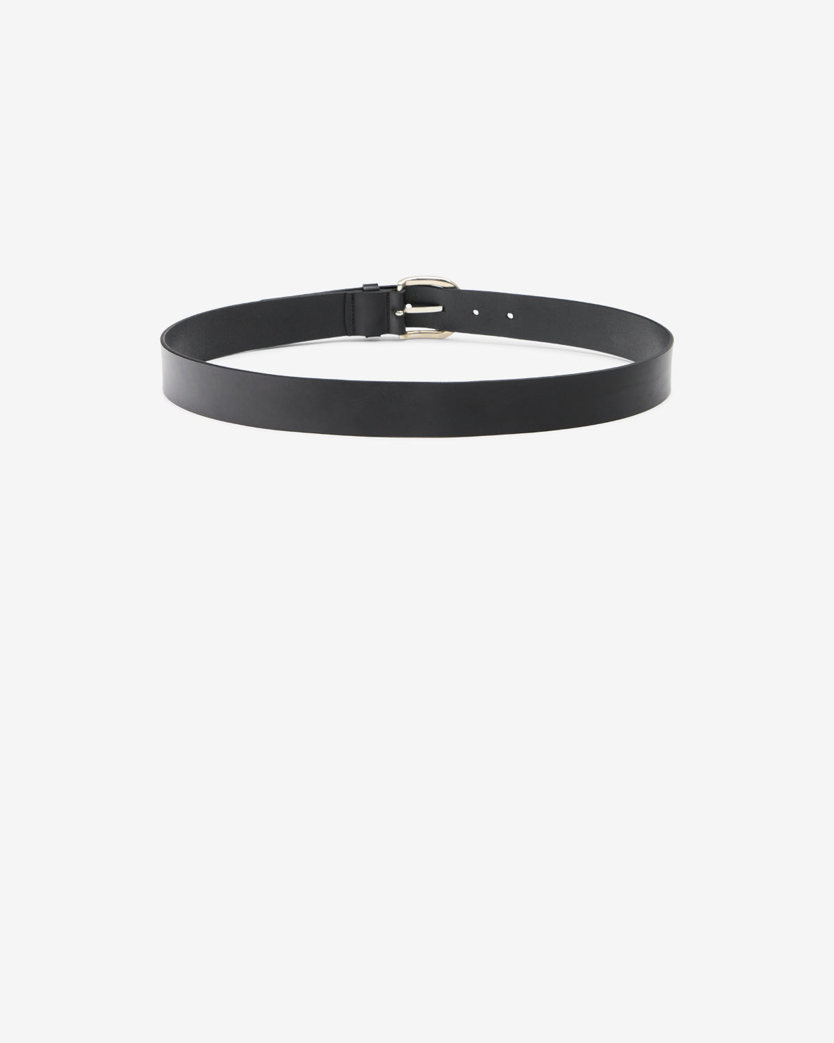 Isabel Marant Zaph ceinture cuir noir-argenté boucle