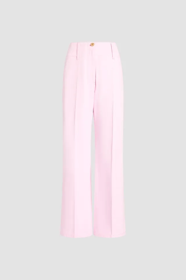 Patou P26TR0440252462P pantalon denim large rose