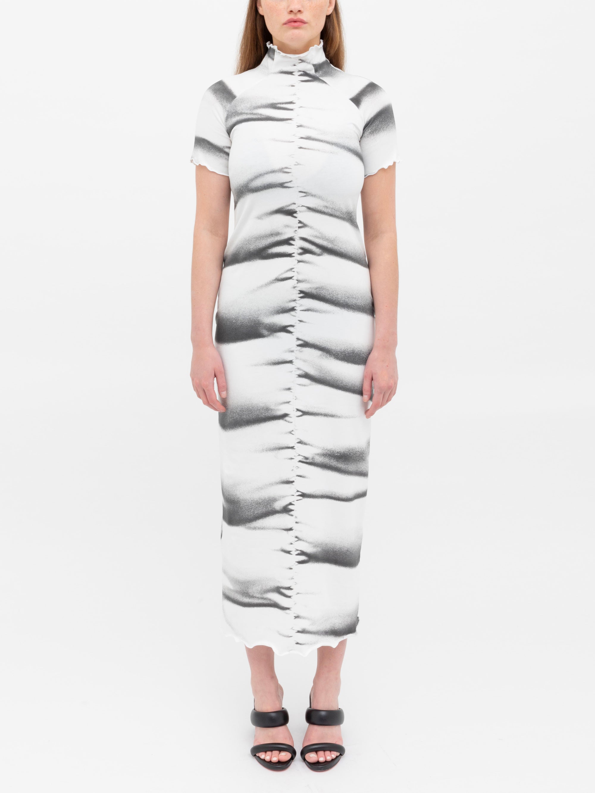 Ester Manas Cotton Jersey Print Long Dress robe blanche coton