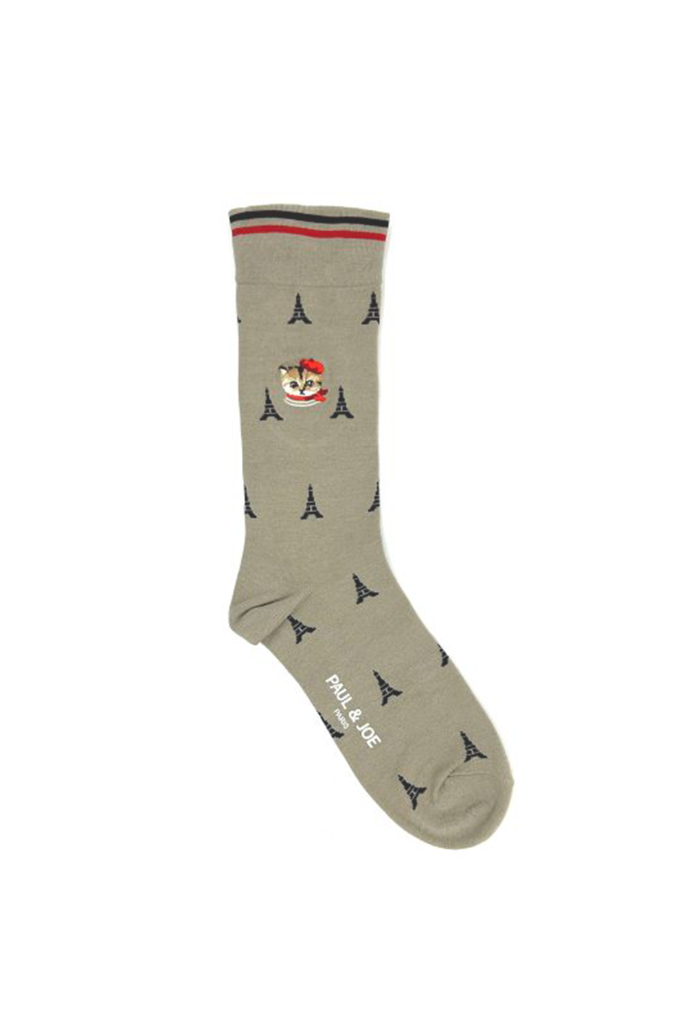 Paul & Joe Nounette chaussettes beige bandes transparentes épaisses