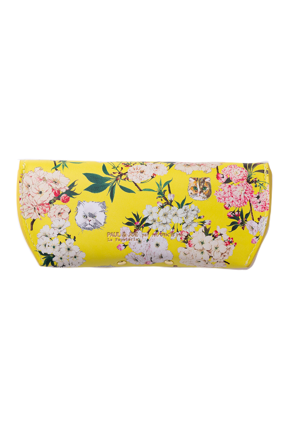 Paul & Joe Accessoires sac étui lunettes jaune fleurs chats