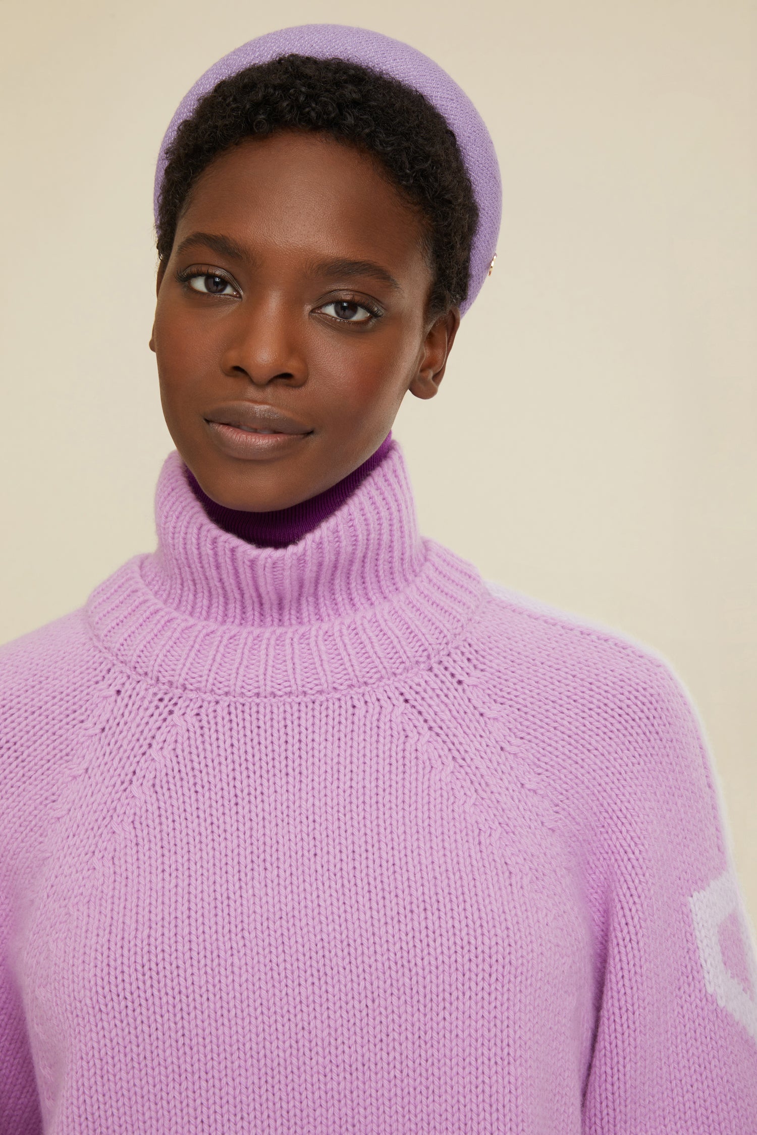 Patou Knitwear pull KN0608043475L laine cachemire lilas