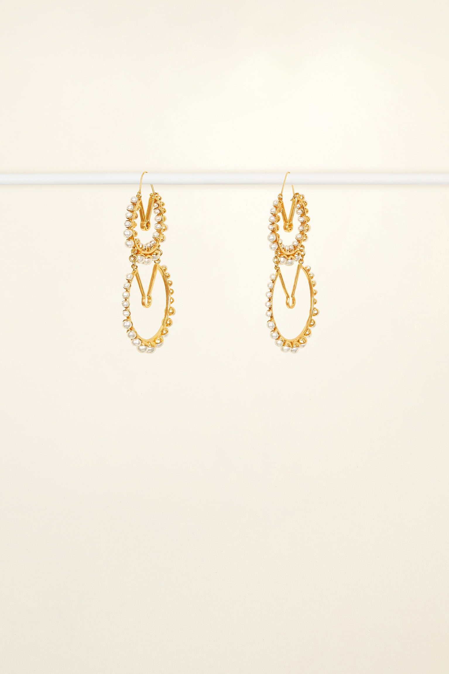 Patou Jewellery JW0081000298S boucles d'oreilles doré perles TU