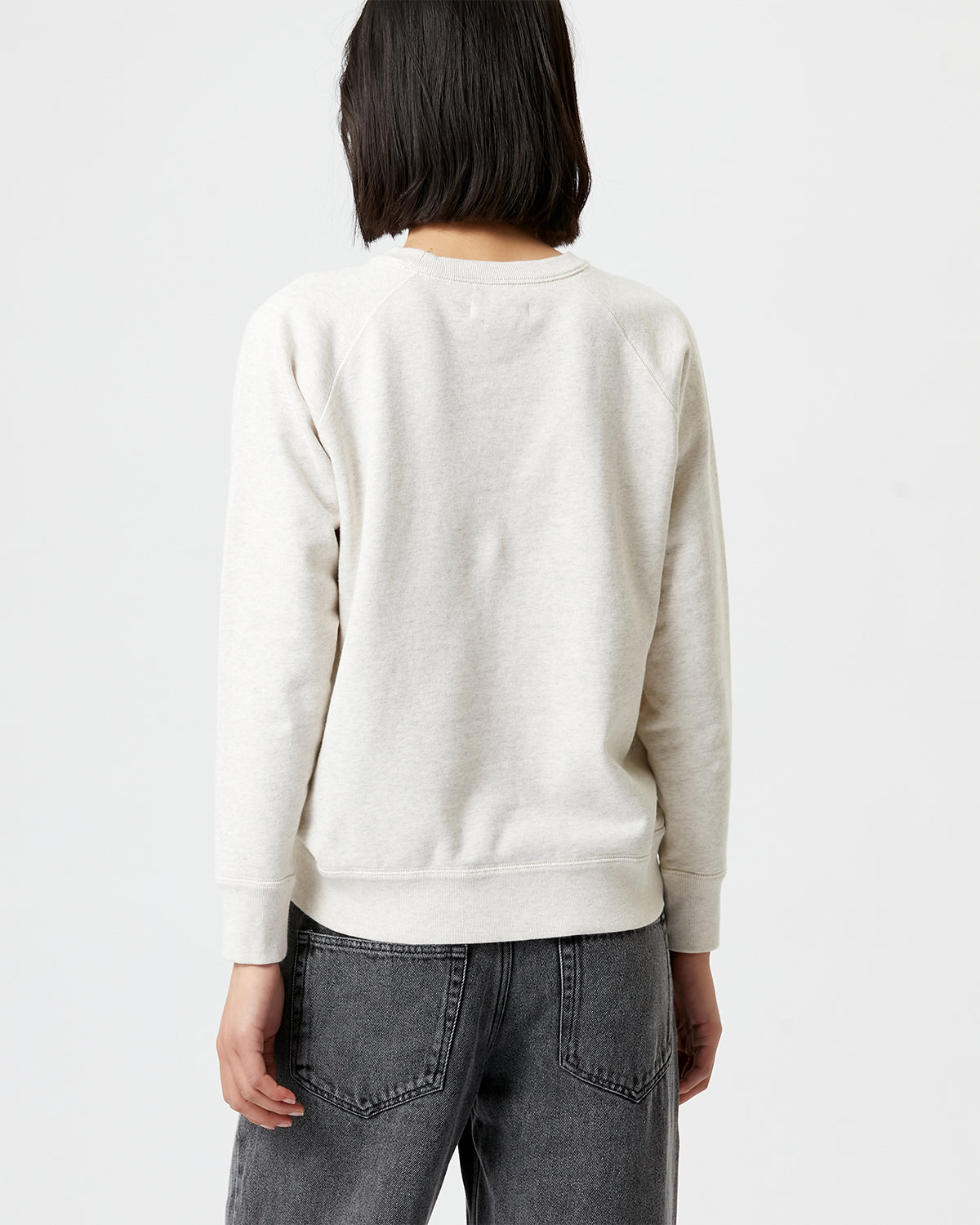 Isabel Marant Milly sweatshirt écru coton manches longues