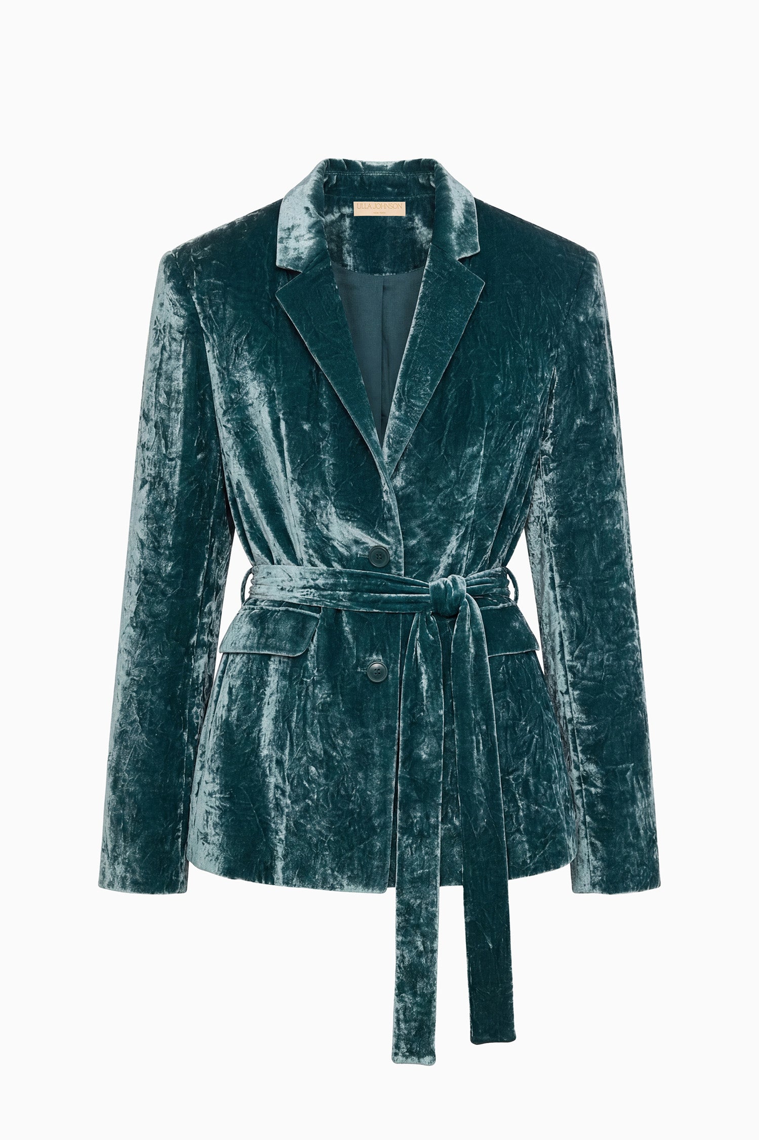 Ulla Johnson Coats Ellery Velvet Jacket Jadeite vert velours