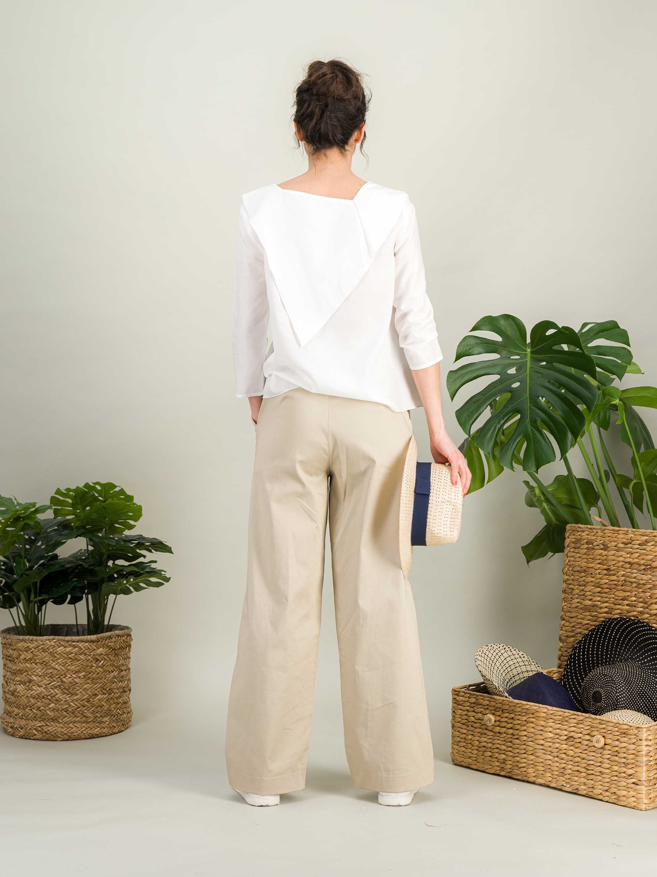 Anahide Saint André Mon Coeur chemisier coton blanc