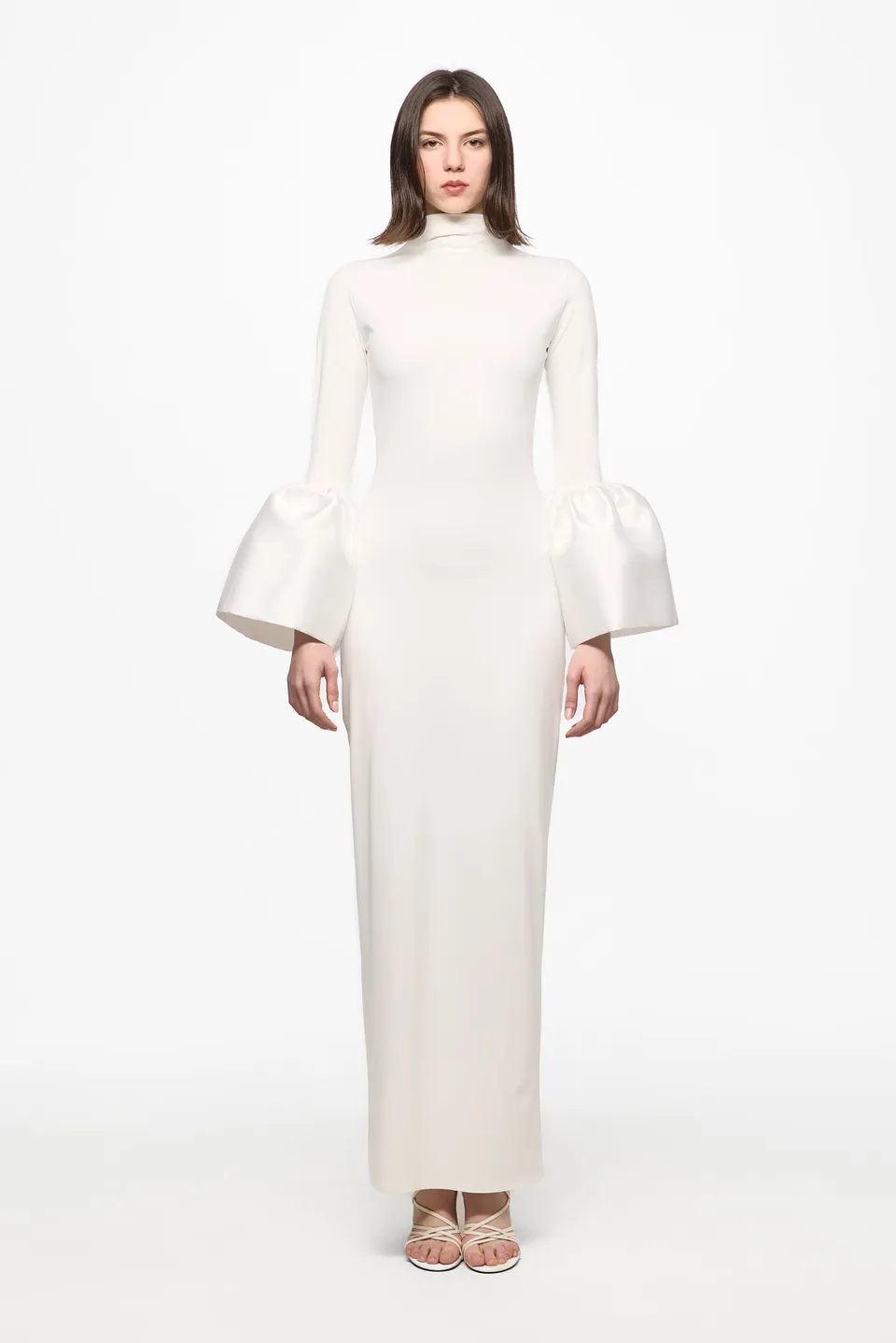 ATU Body Couture Midi robe midi blanche manches cloche S