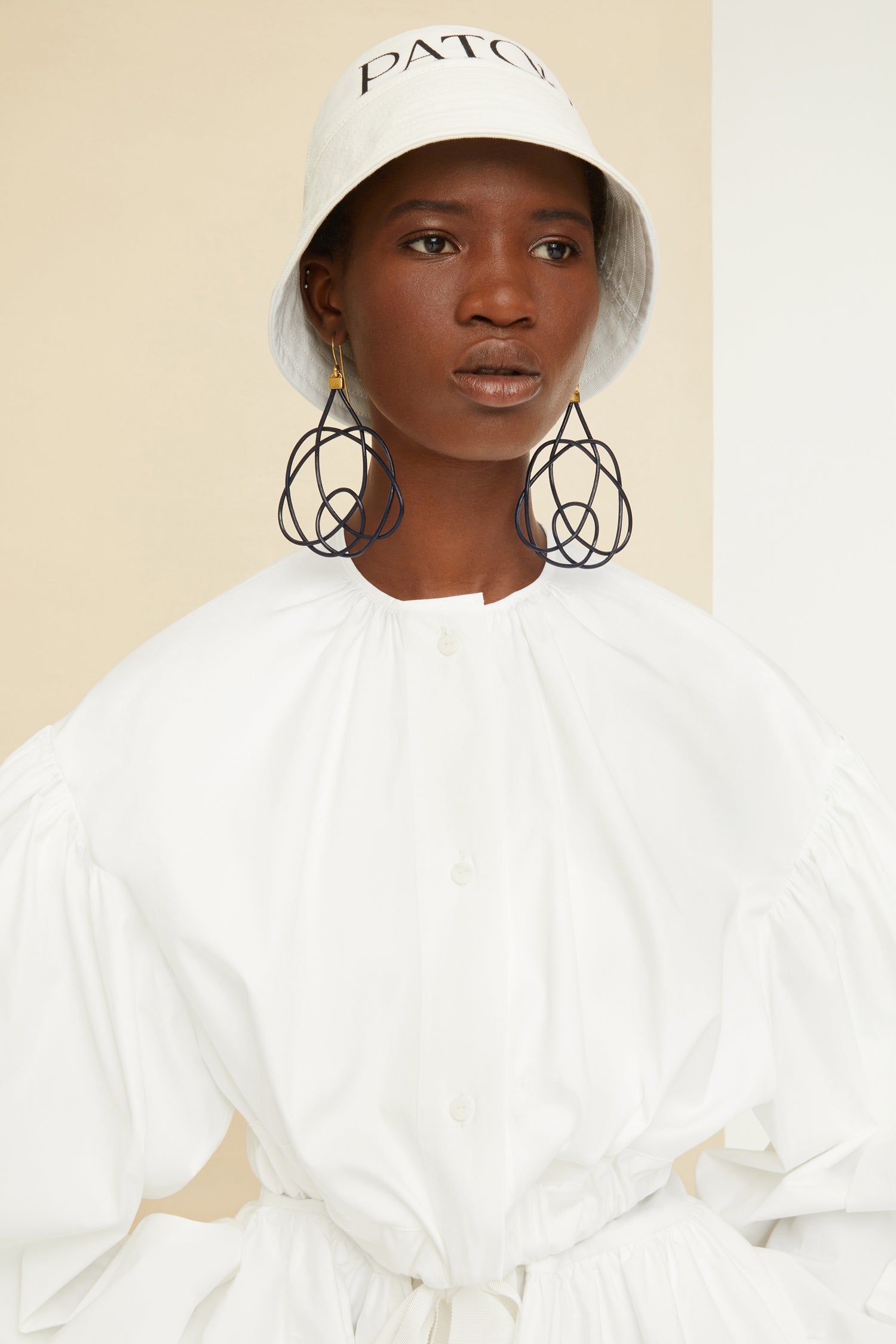 Patou TO028 top coton bio blanc cropped 34-44