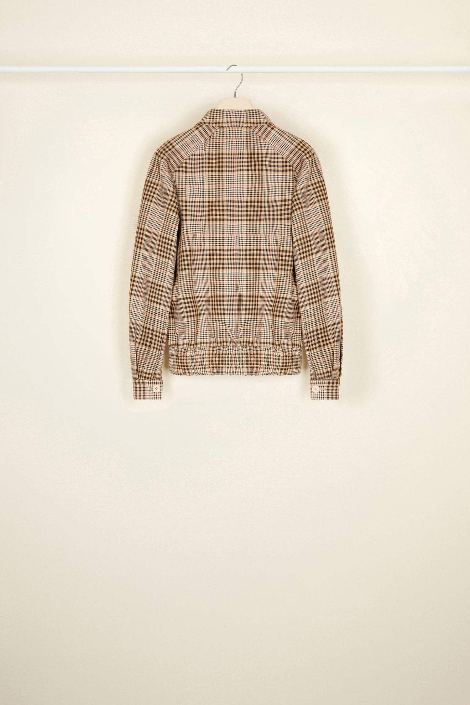 Patou A20OU007 bomber tartan coton gabardine