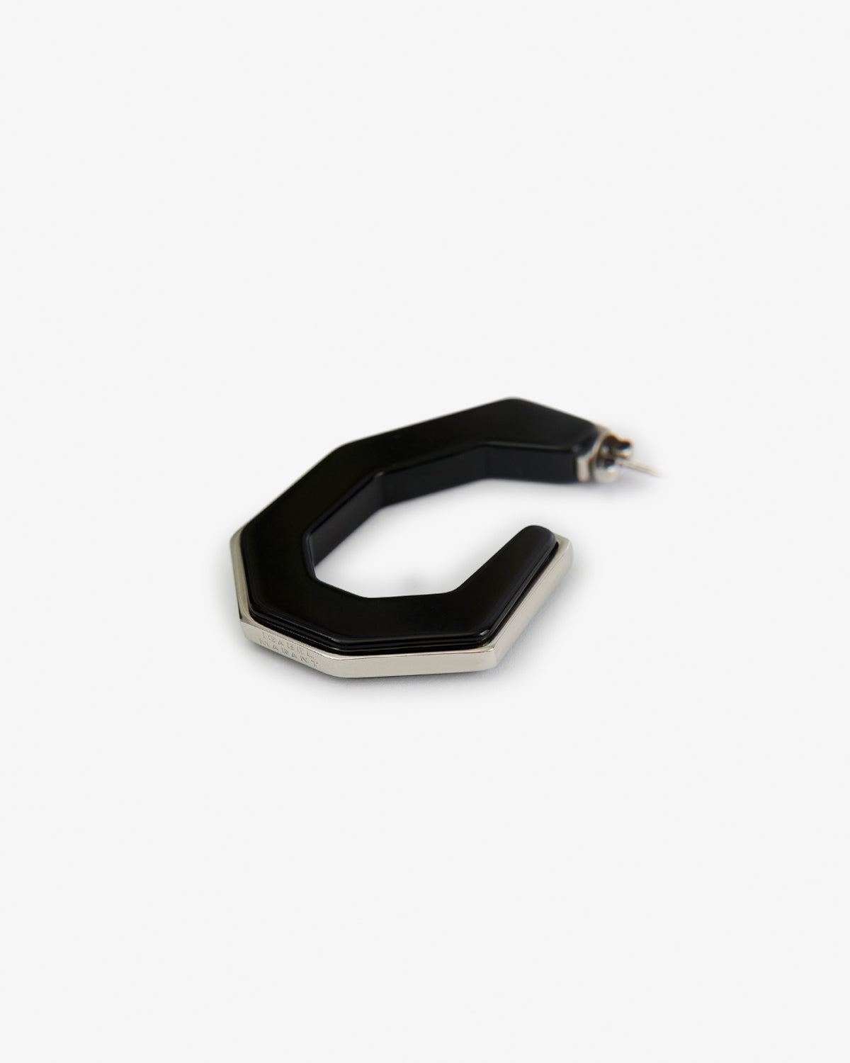 Isabel Marant Liu boucles oreilles noir et argenté