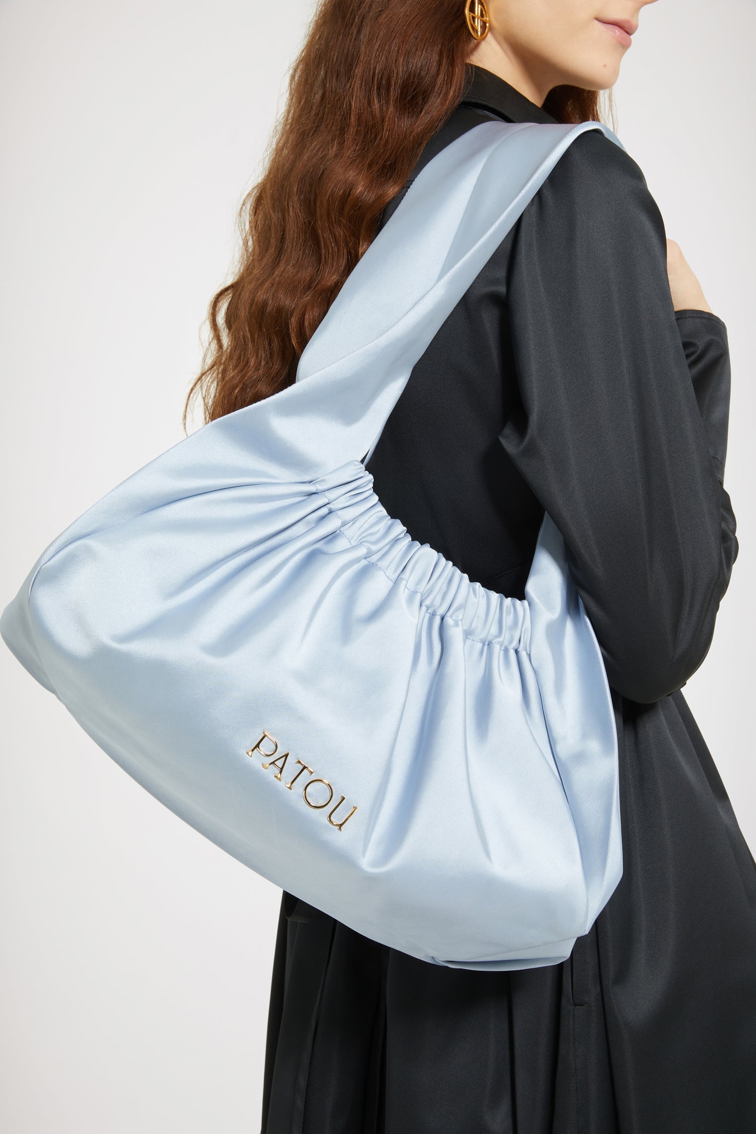 Patou Bags sac Le Biscuit AC055 satin bleu TU