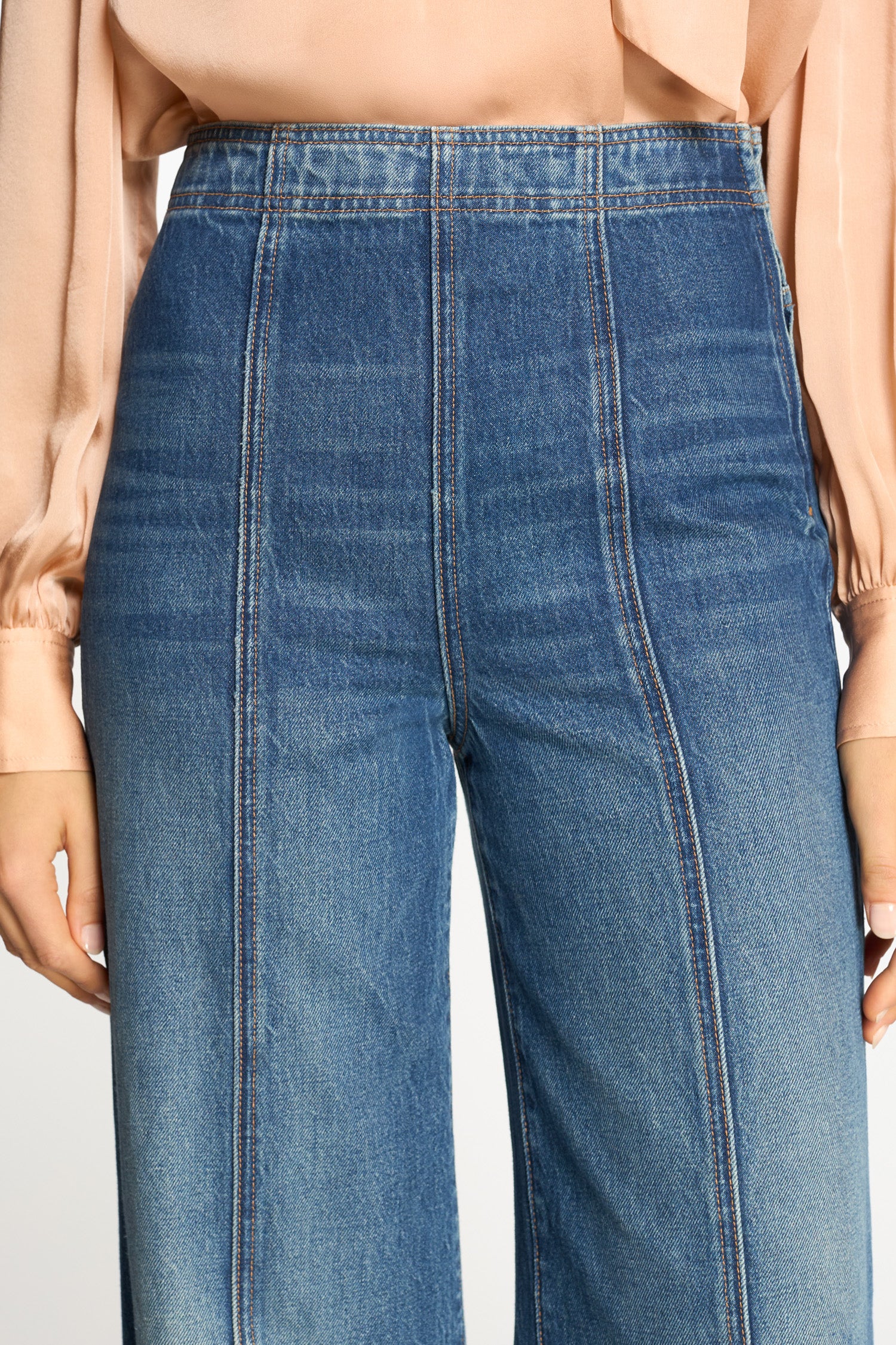 Ulla Johnson Bianca jean large Danube coton indigo