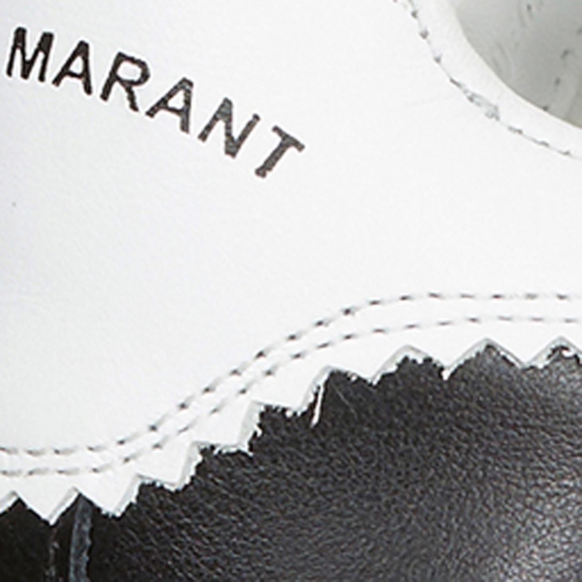 Isabel Marant Beth baskets cuir noir velcro