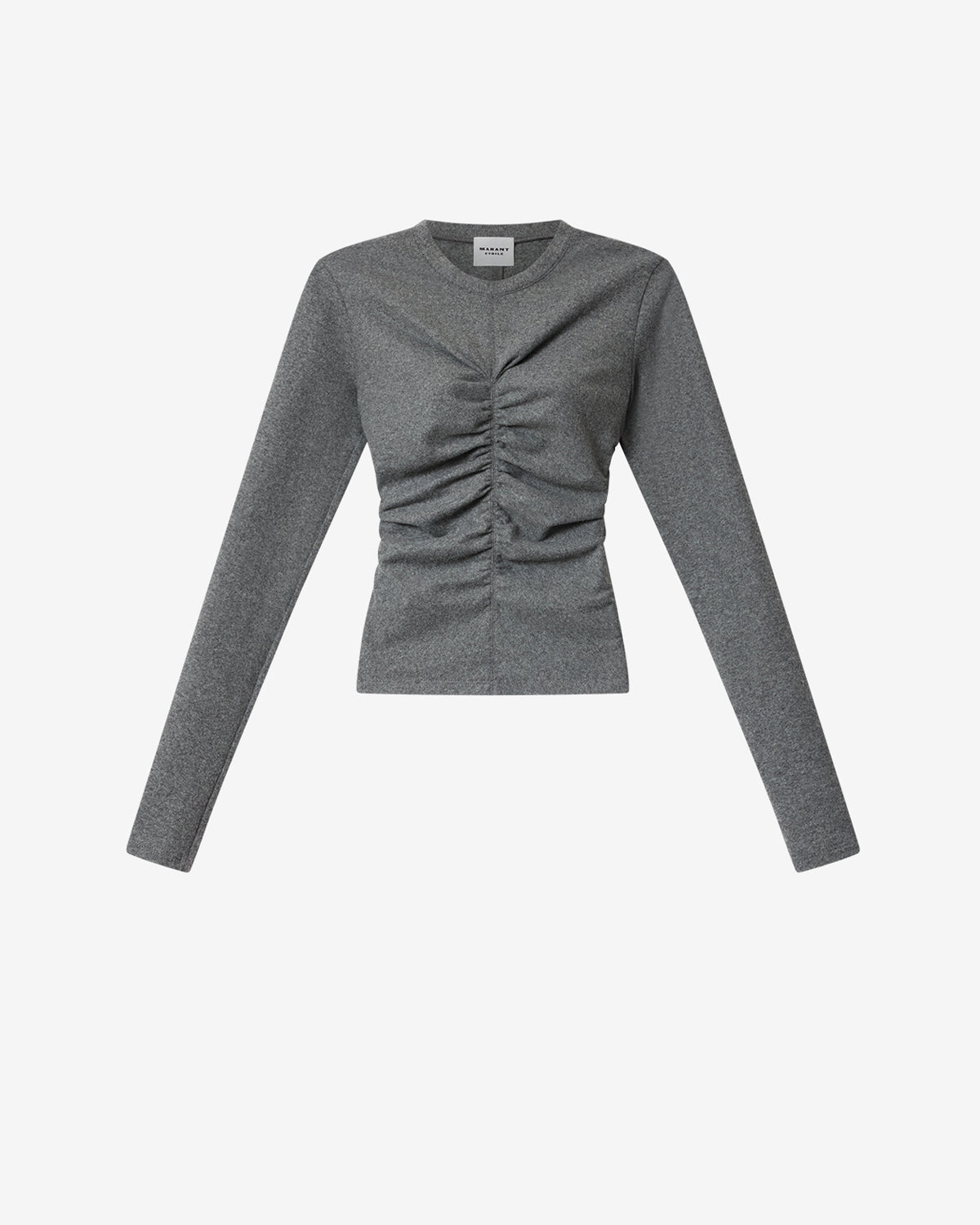 Isabel Marant Delesa top ajusté gris jersey
