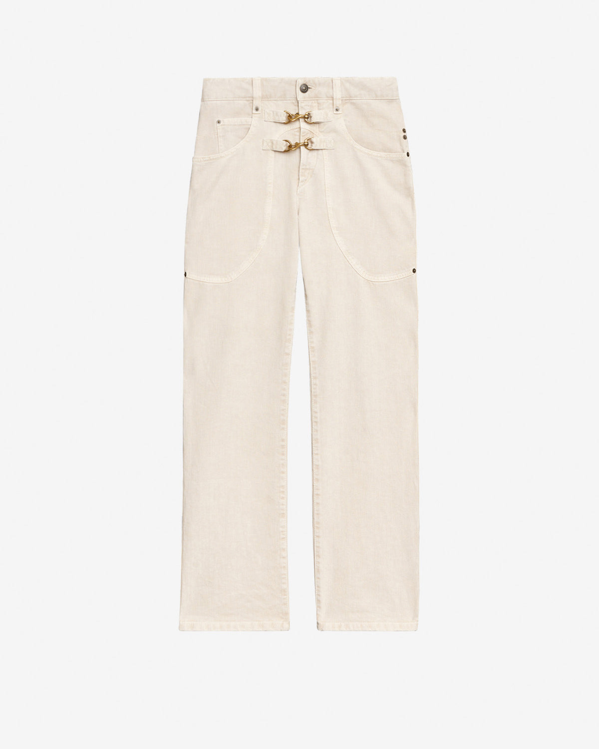 Isabel Marant Brinley jean droit écru taille haute
