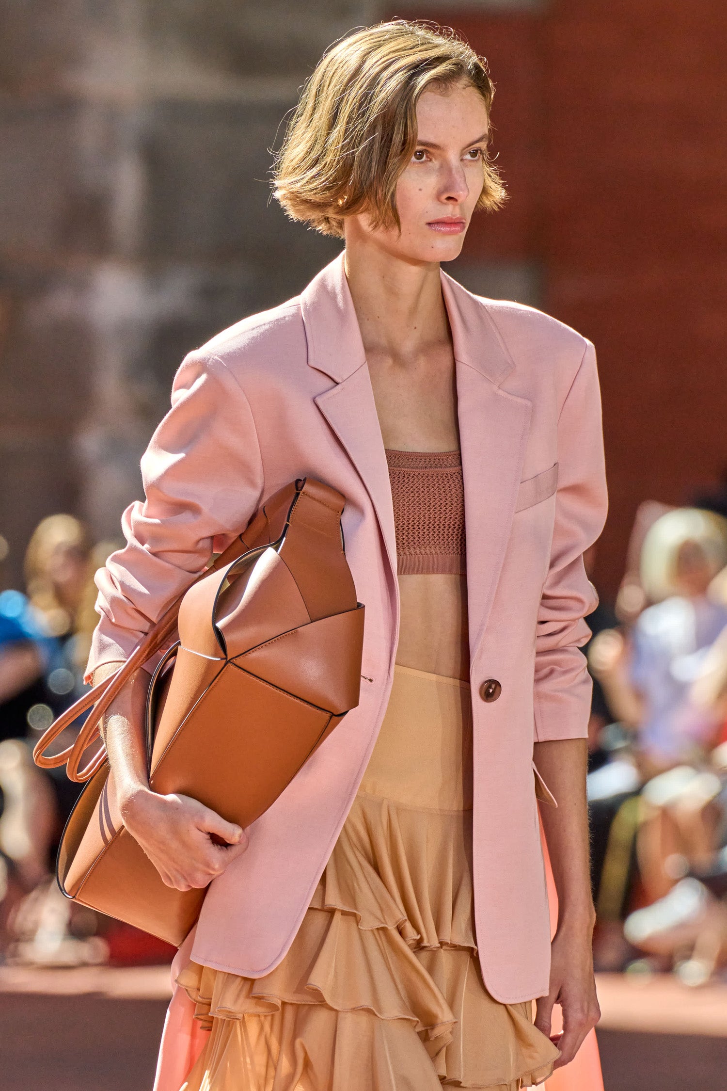 Ulla Johnson Sybil blazer drapé Peony viscose-laine