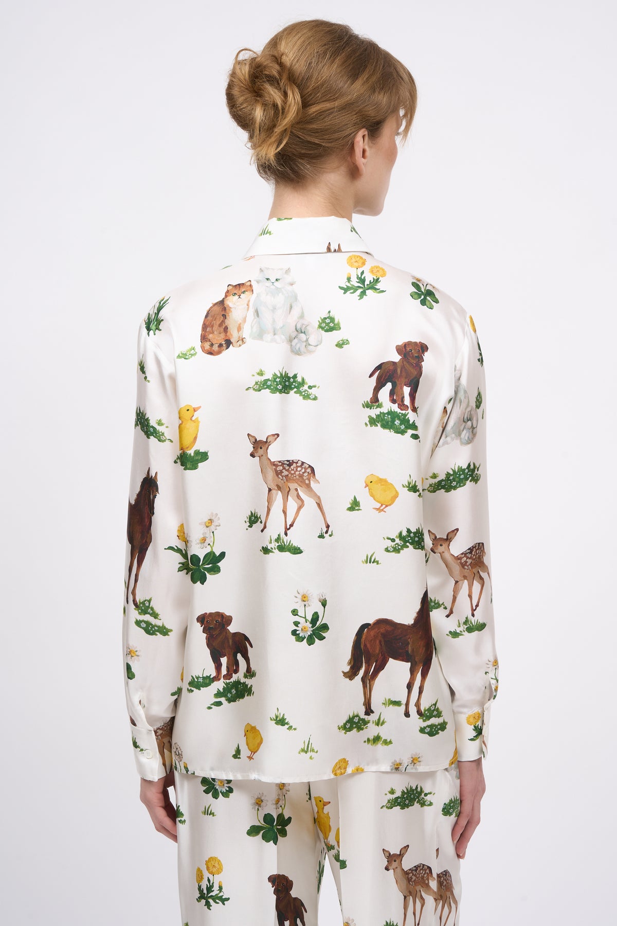 Paul & Joe Gwen chemise twill soie animalier fluide France