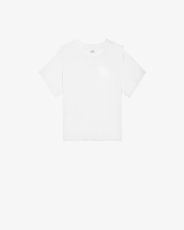Isabel Marant Zelitos TS0041FA t-shirt blanc coton