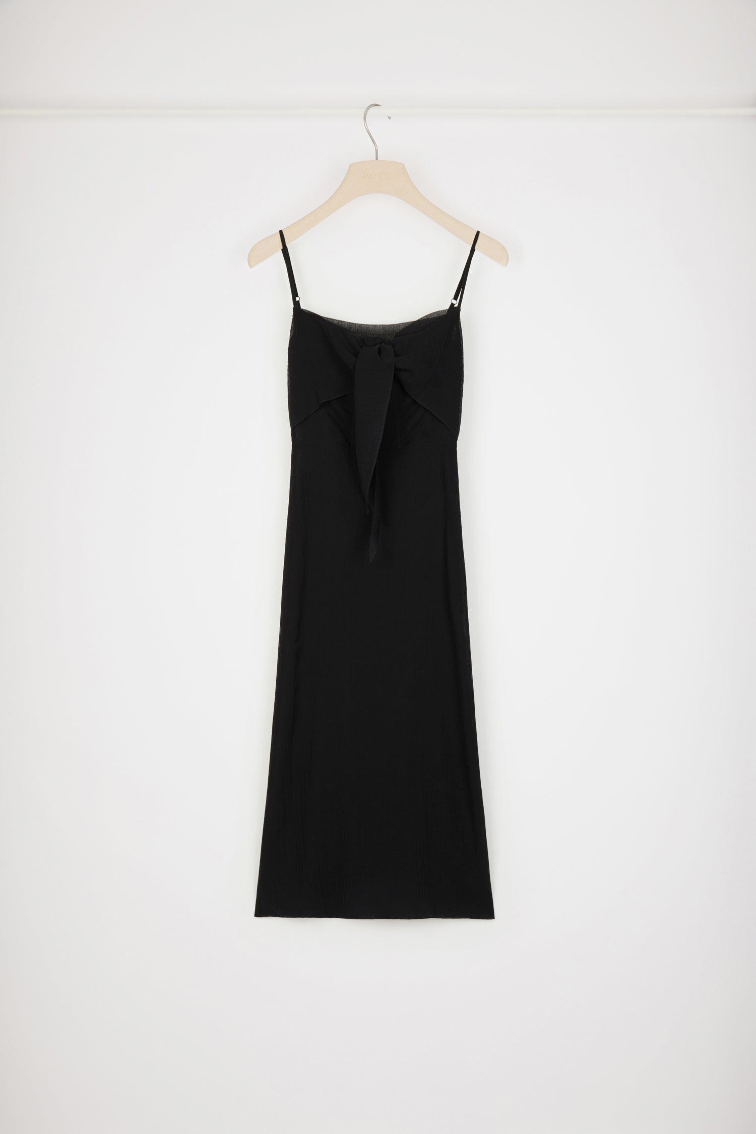 Patou DR113 robe nuisette coton bio noire midi 34