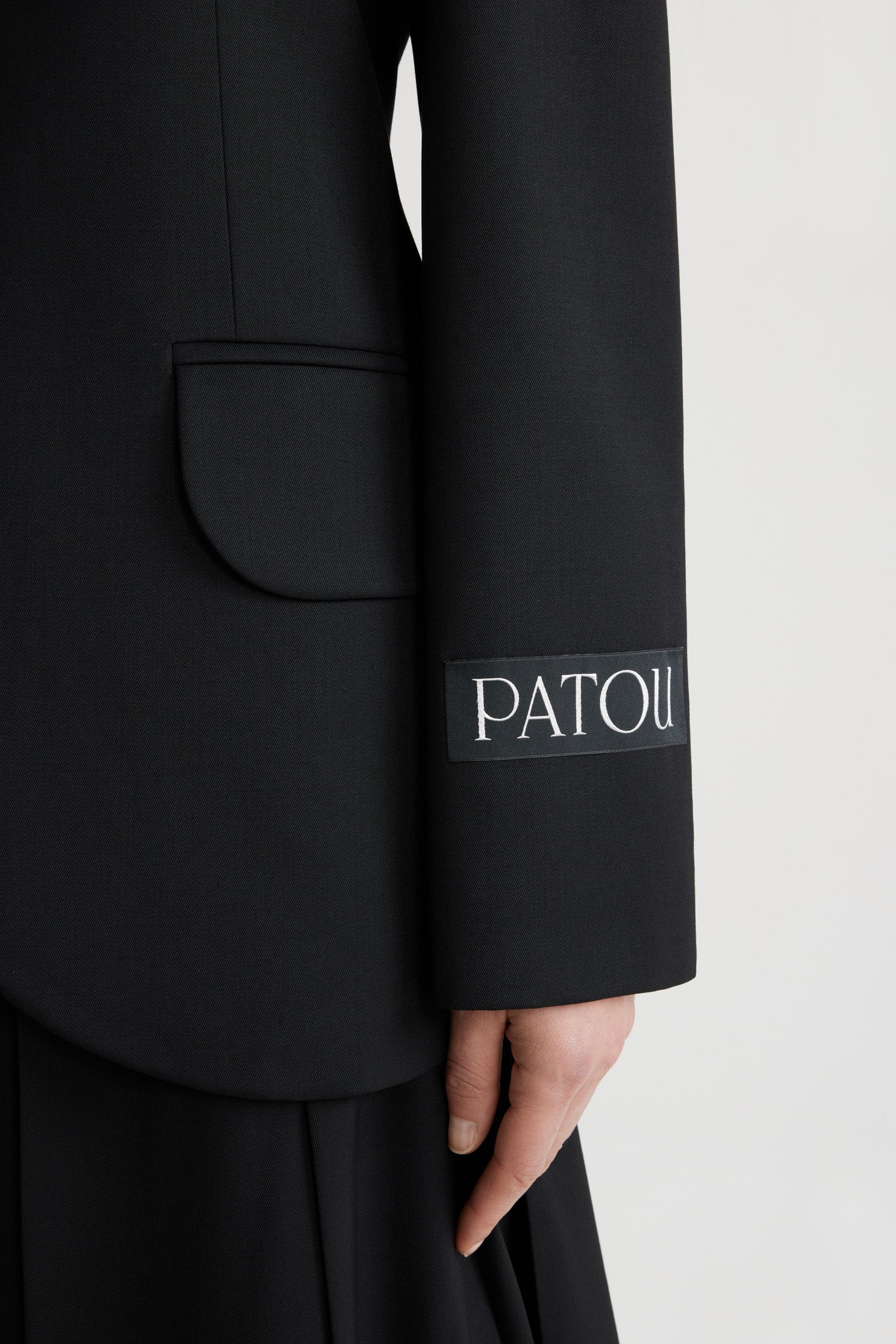 Patou Jackets veste JA0380103999B laine technique noire 34-44