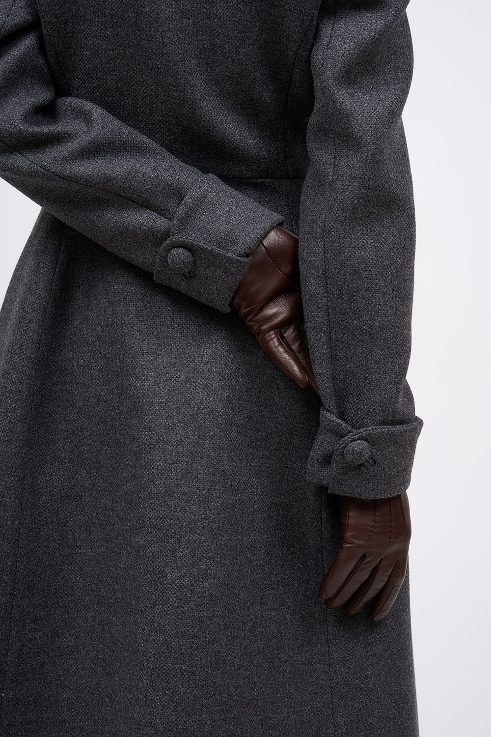 Paul & Joe Prince manteau cintré anthracite laine vierge