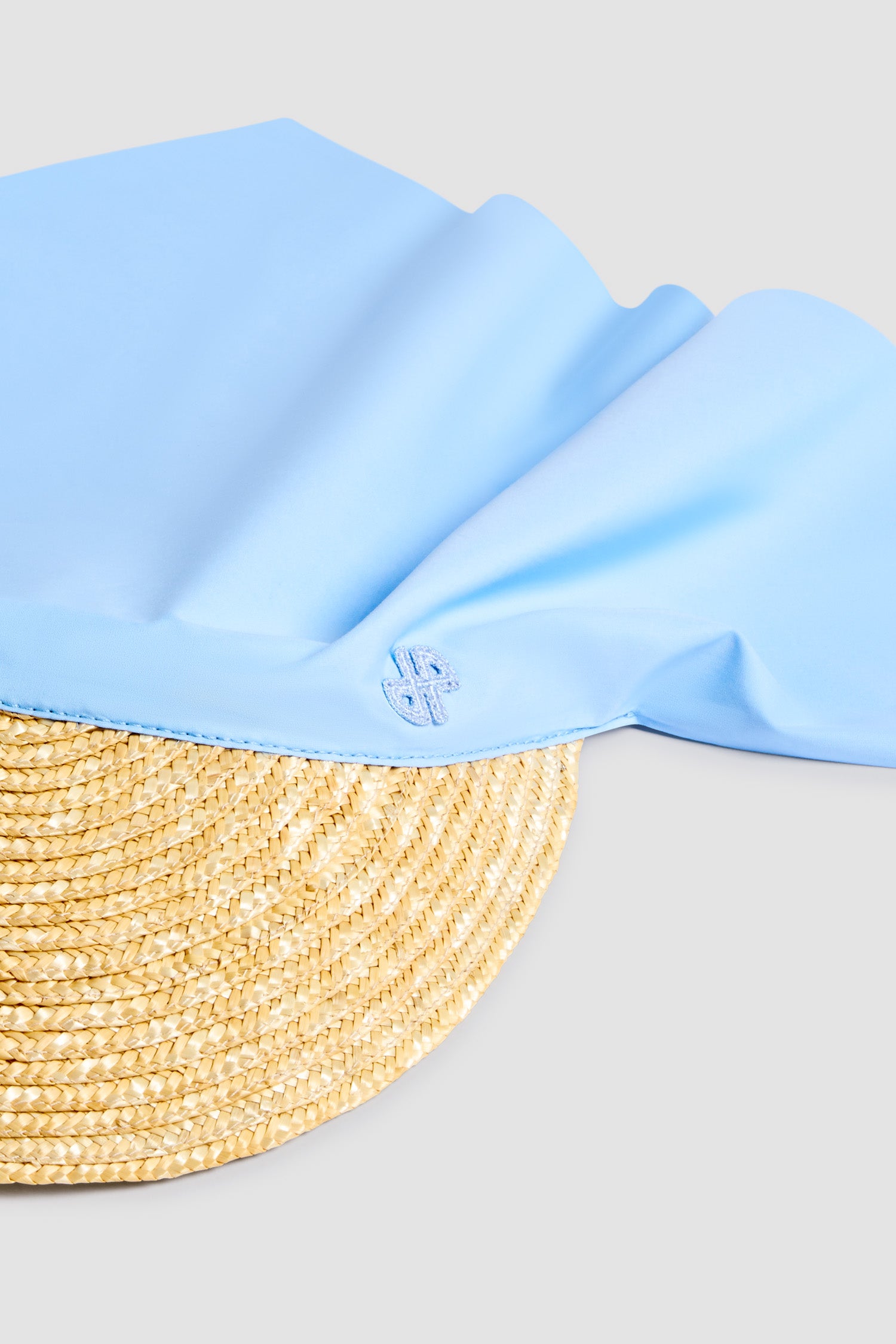Patou AC141 casquette coton Riviera Blue TU foulard brodé