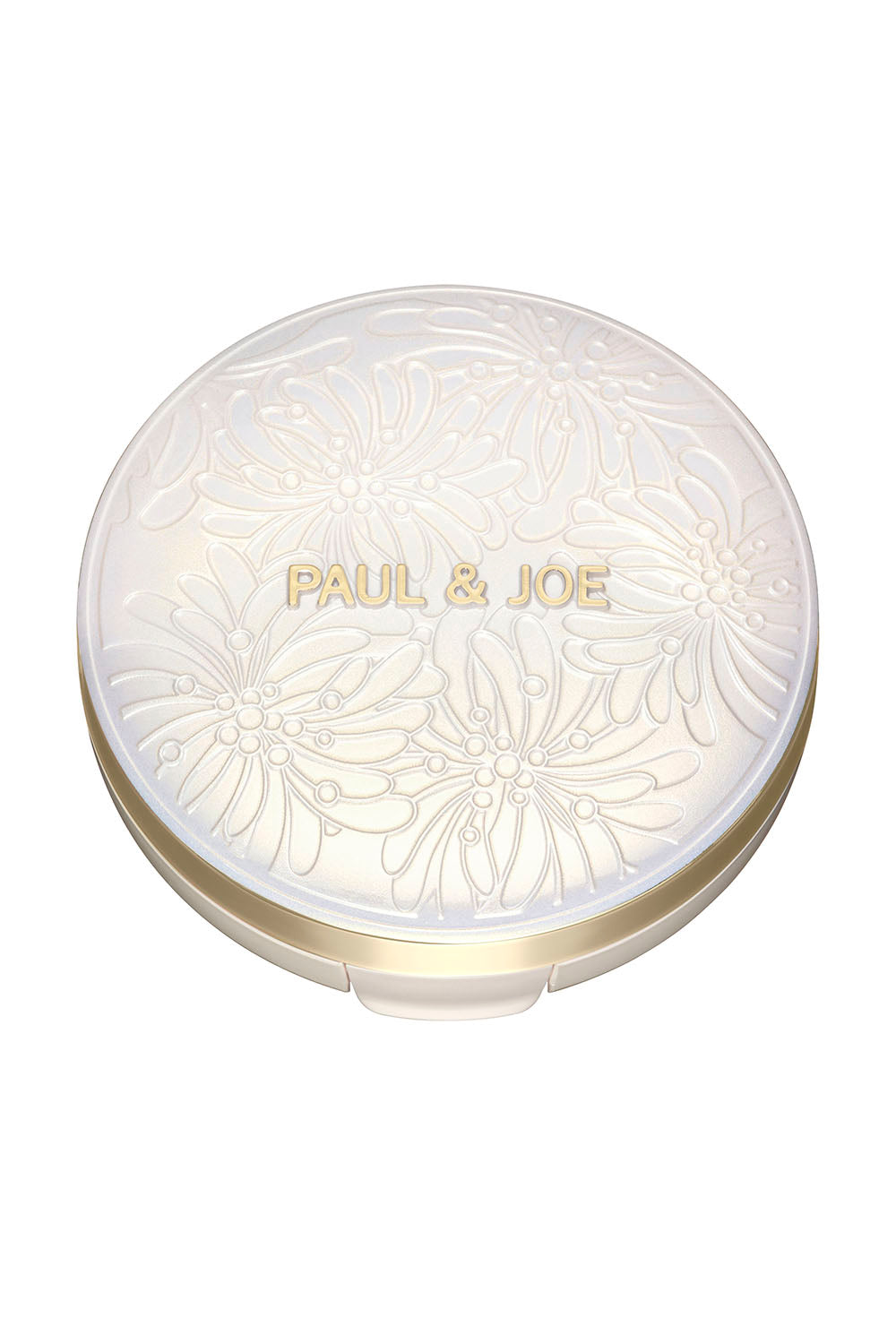 Paul & Joe boîtier base maquillage blanc nacré TU miroir