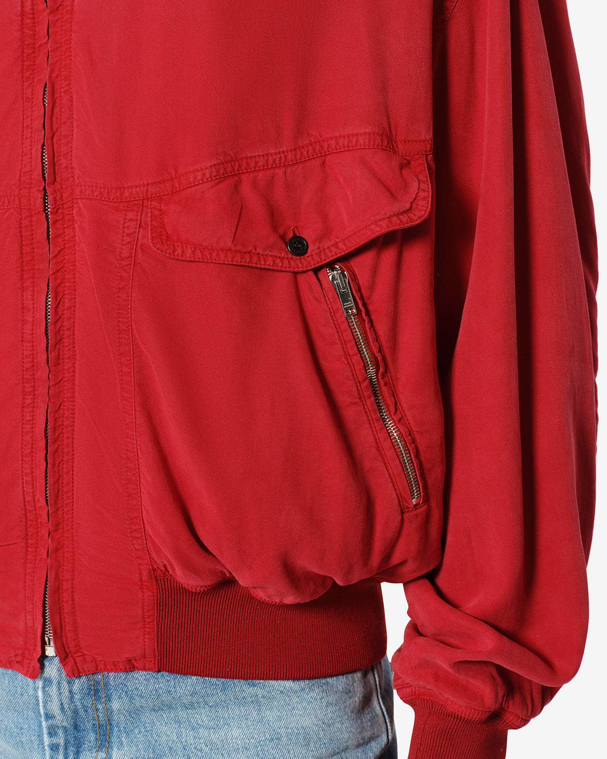 Isabel Marant Sabastian VE0808HA-D4I02H veste rouge oversize