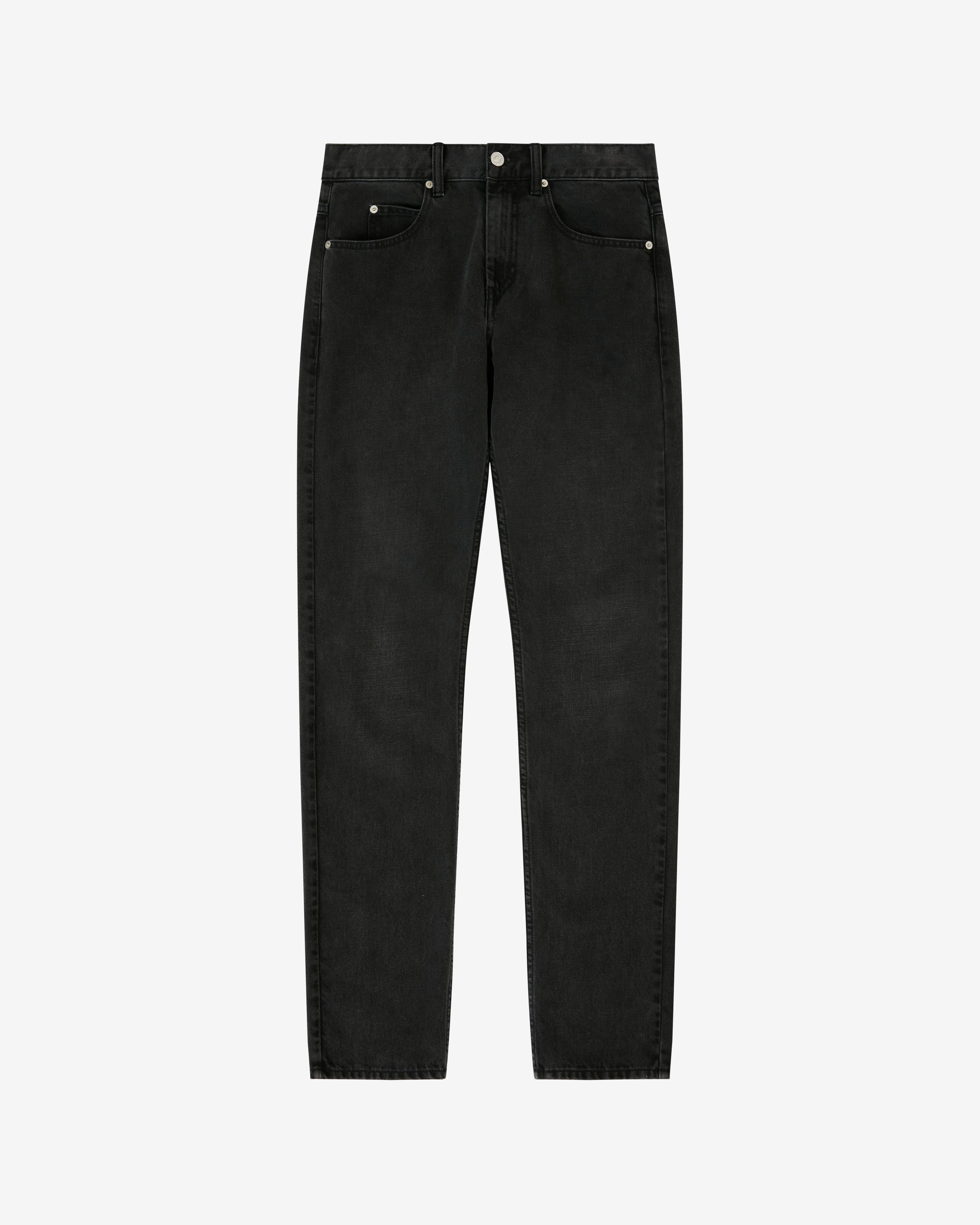 Isabel Marant Jack jean droit noir délavé taille regular