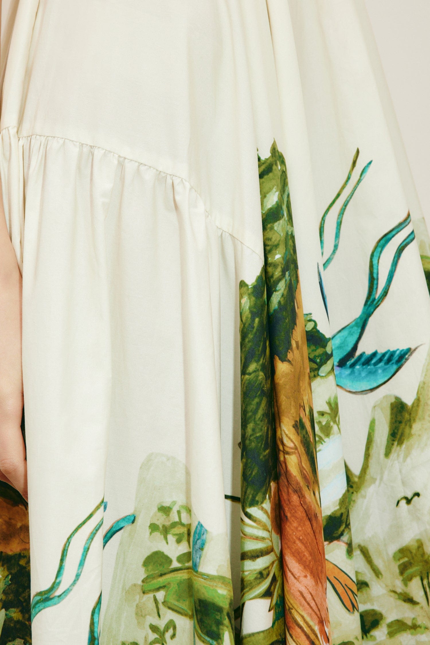 Alemäis Toucan Tango robe midi 6 coton bio imprimé